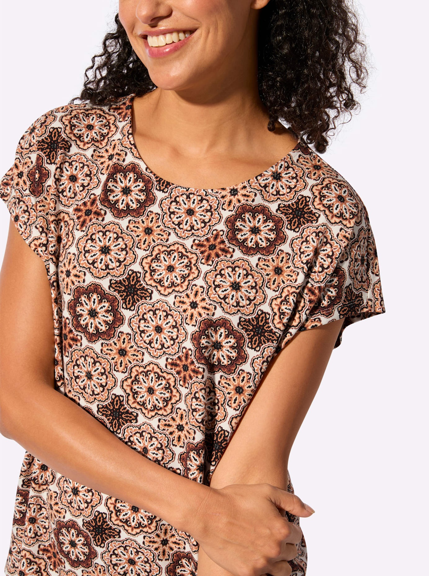 Inspirationen Kurzarmshirt »Druck-Shirt« 1 tlg.