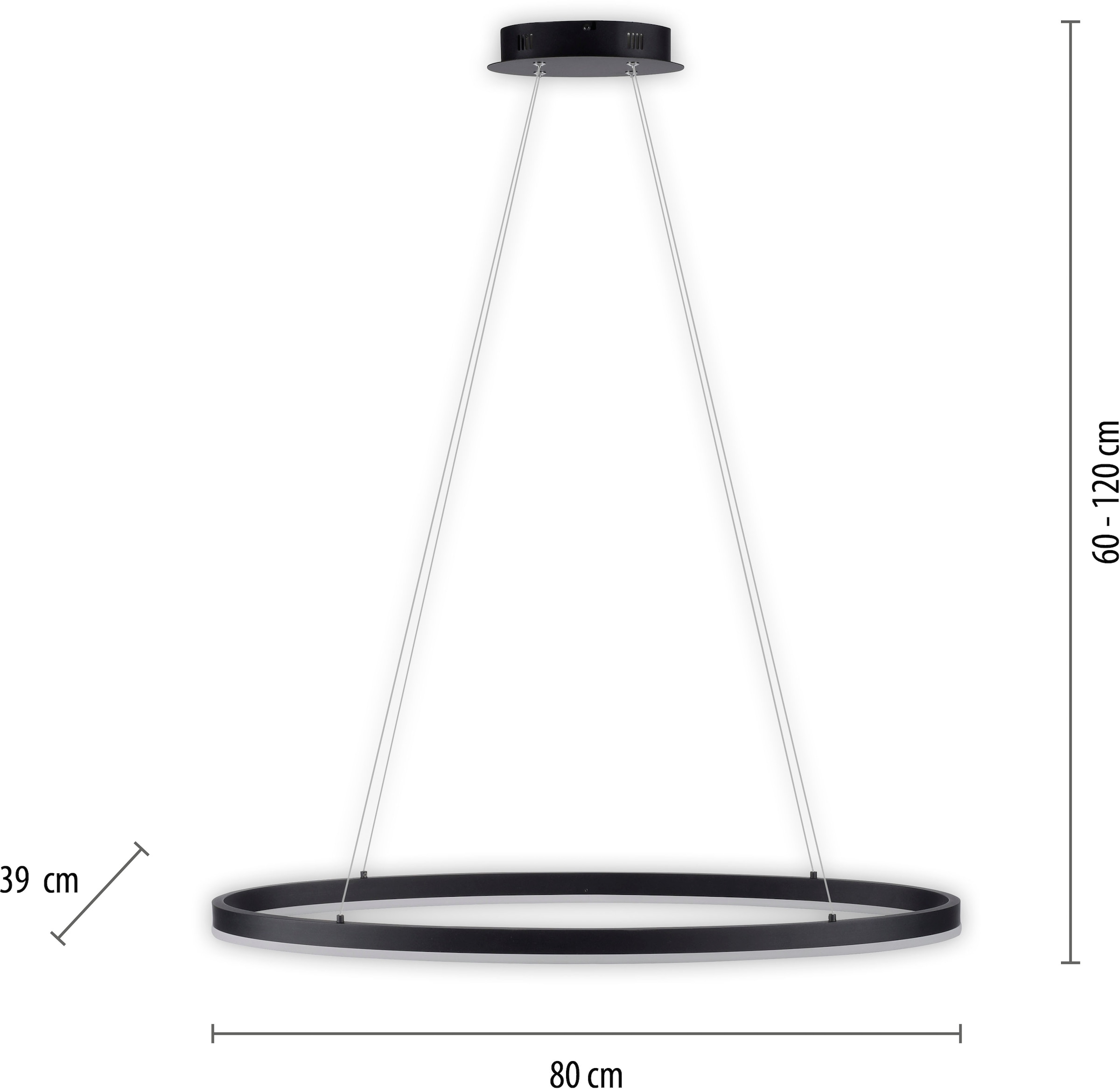 Paul Neuhaus Pendelleuchte »TITUS«, 1 flammig, Leuchtmittel LED-Board | LED fest integriert, LED, dimmbar, Simply Dim, Memory, nach Trennung vom Netz