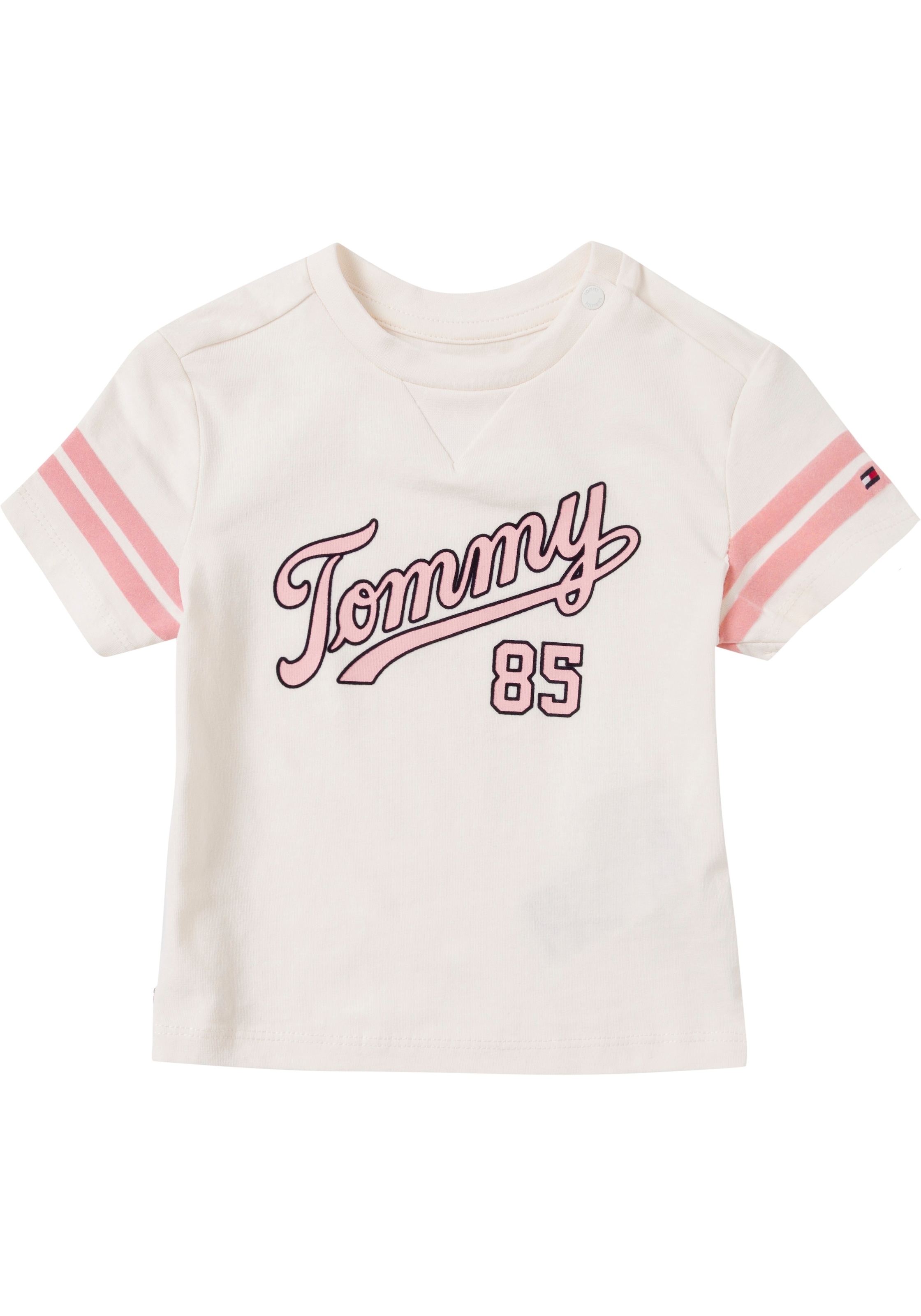 Hilfiger Hilfiger OTTO »BABY Tommy mit tlg.), Tommy bei Kurzarmbody TEE Markenlabel S/S«, COLLEGIATE (1