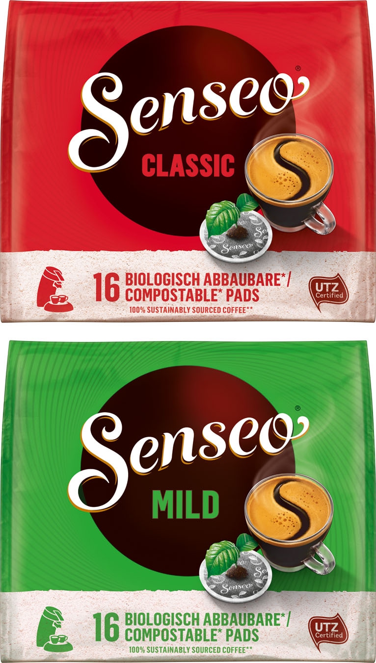 Kaffeespezialitäten, jetzt Philips 3 aus kaufen dunkelrot Plastik »Select mit OTTO 21% bei Kaffeepadmaschine CSA240/90«, Senseo recyceltem und