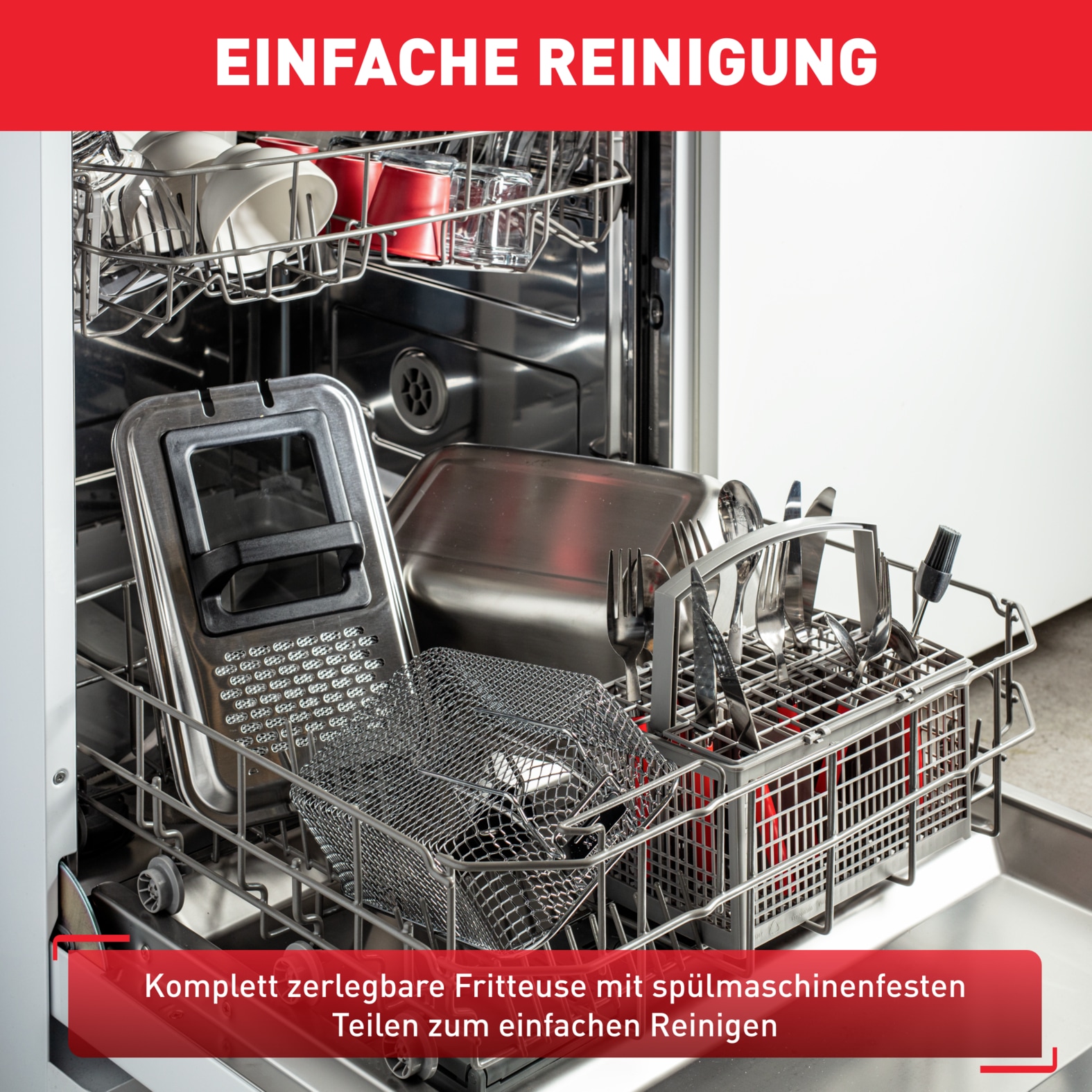 Tefal Kaltzonenfritteuse »Oleoclean Pro Inox & Design«, 2300 W, automatische Öl/Fett Filterung, Timer, Thermostat, 3,5l Öl, FR8040