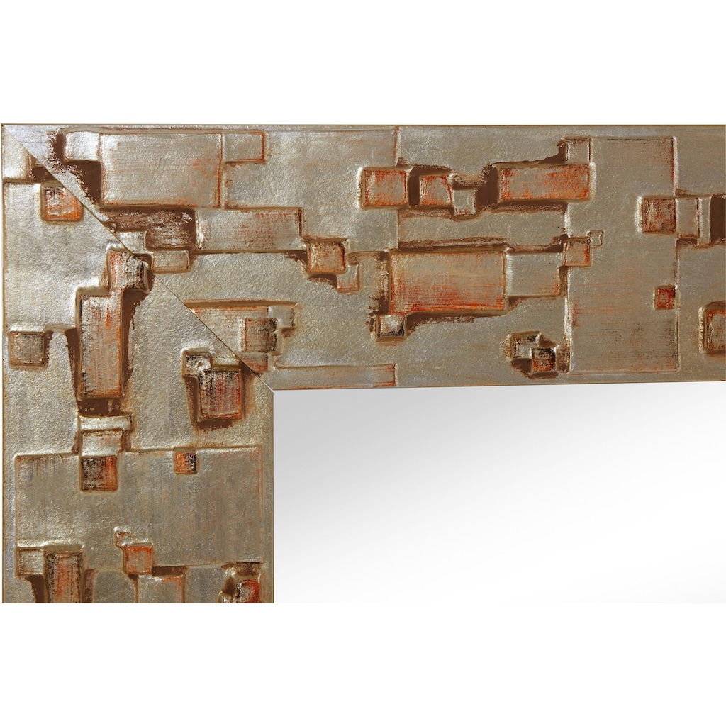 Leonique Dekospiegel »Drama, silber«, Dekospiegel, Maße 64/164 cm, Rahmen aus Holz, dekorativ im Wohnzimmer & Schlafzimmer