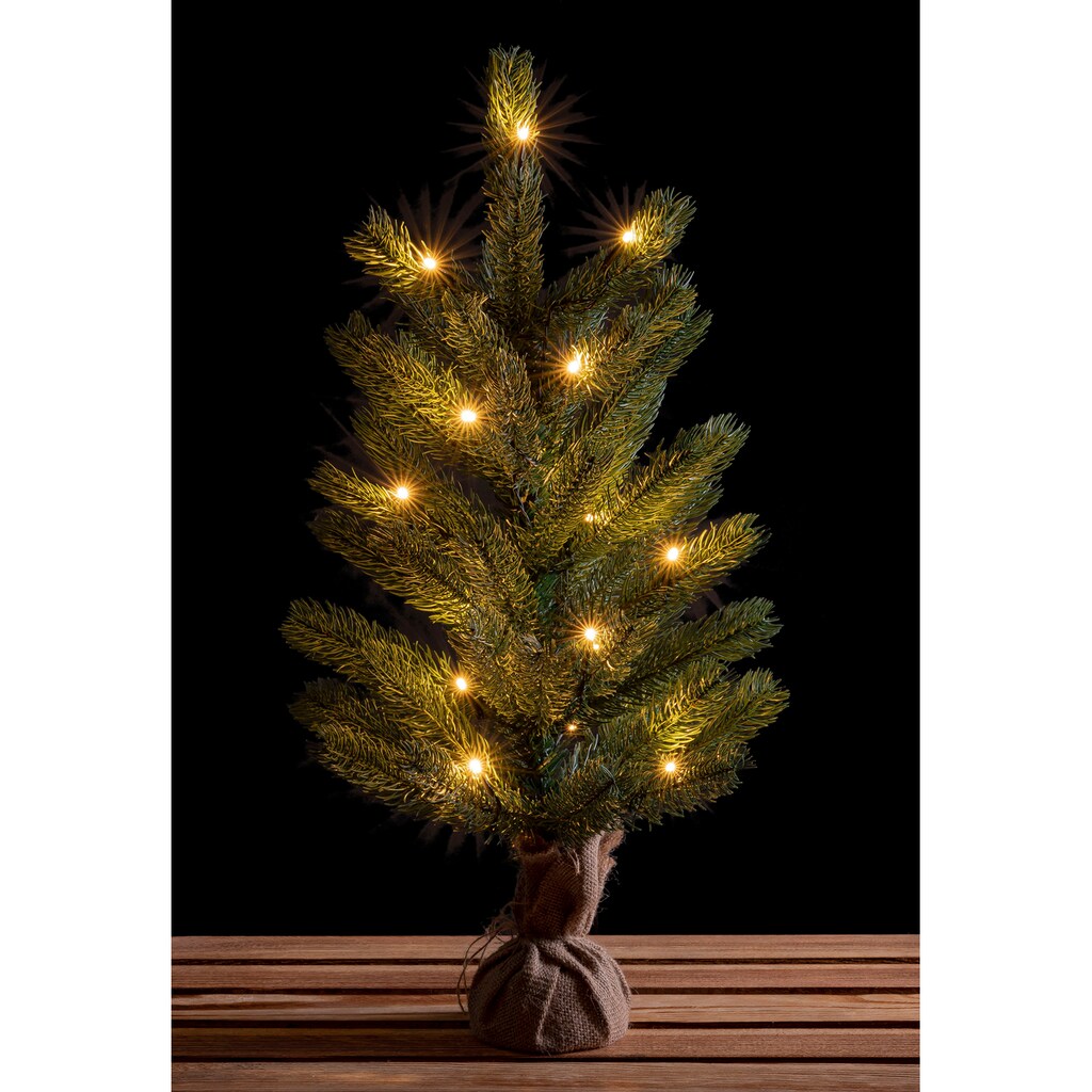IC Winterworld Künstlicher Weihnachtsbaum »LED-Tannenbaum, künstlicher Christbaum, Höhe ca. 60 cm«, Nordmanntanne