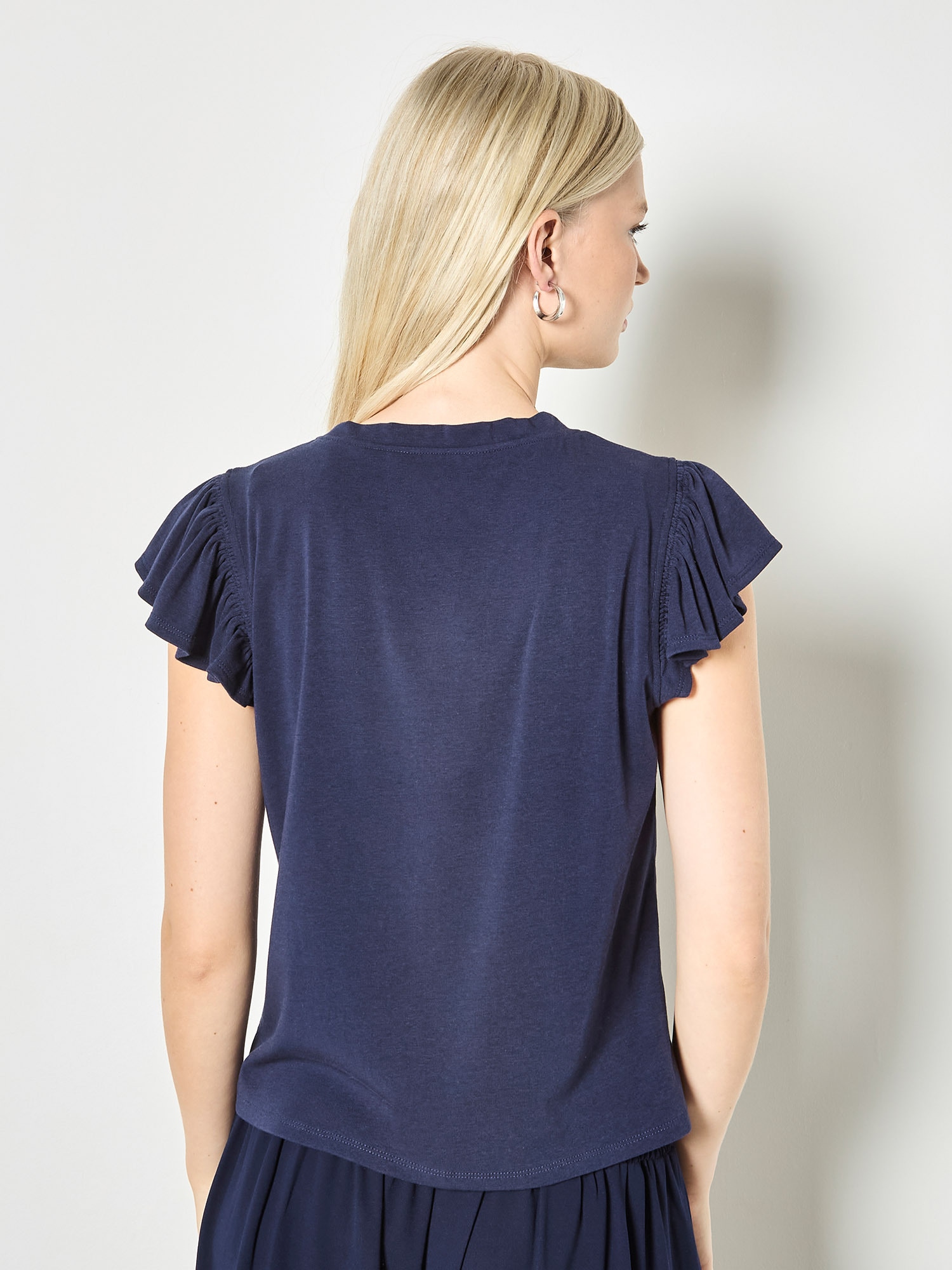 Apricot Stricktop »Top« mit Rüschen in unifarben