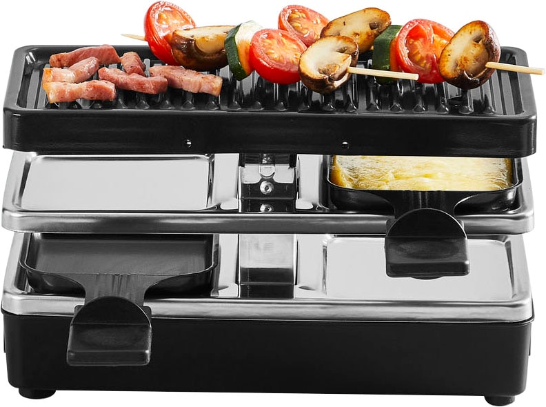 Tefal Raclette »RE2308 Plug & Share«, 2 St. Raclettepfännchen, 400 W, 2  Pfännchen + Grillplatte, erweiterbar auf 5 Geräte, abnehmbare Kabel  bestellen bei OTTO