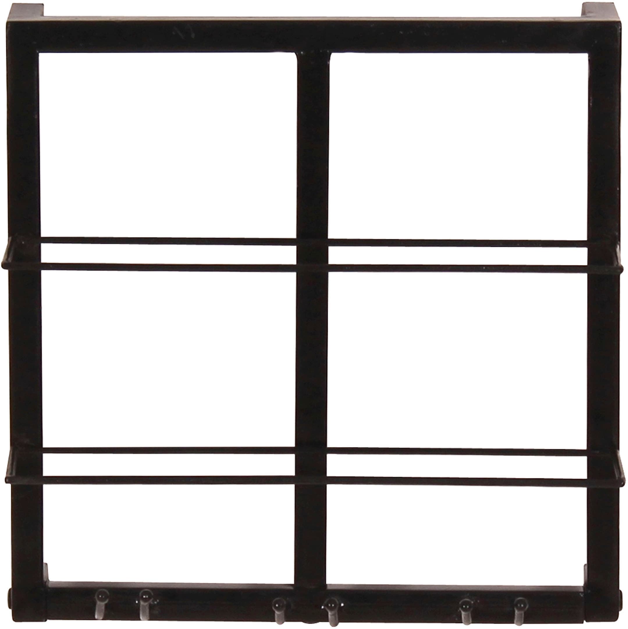 SIT Weinregal "Marrakesch aus Metall für 2 Flaschen & 3 Gläser – Antikschwarz" Flaschenhalter & Gläserhalter aus 2 x 2 cm starkem Metall