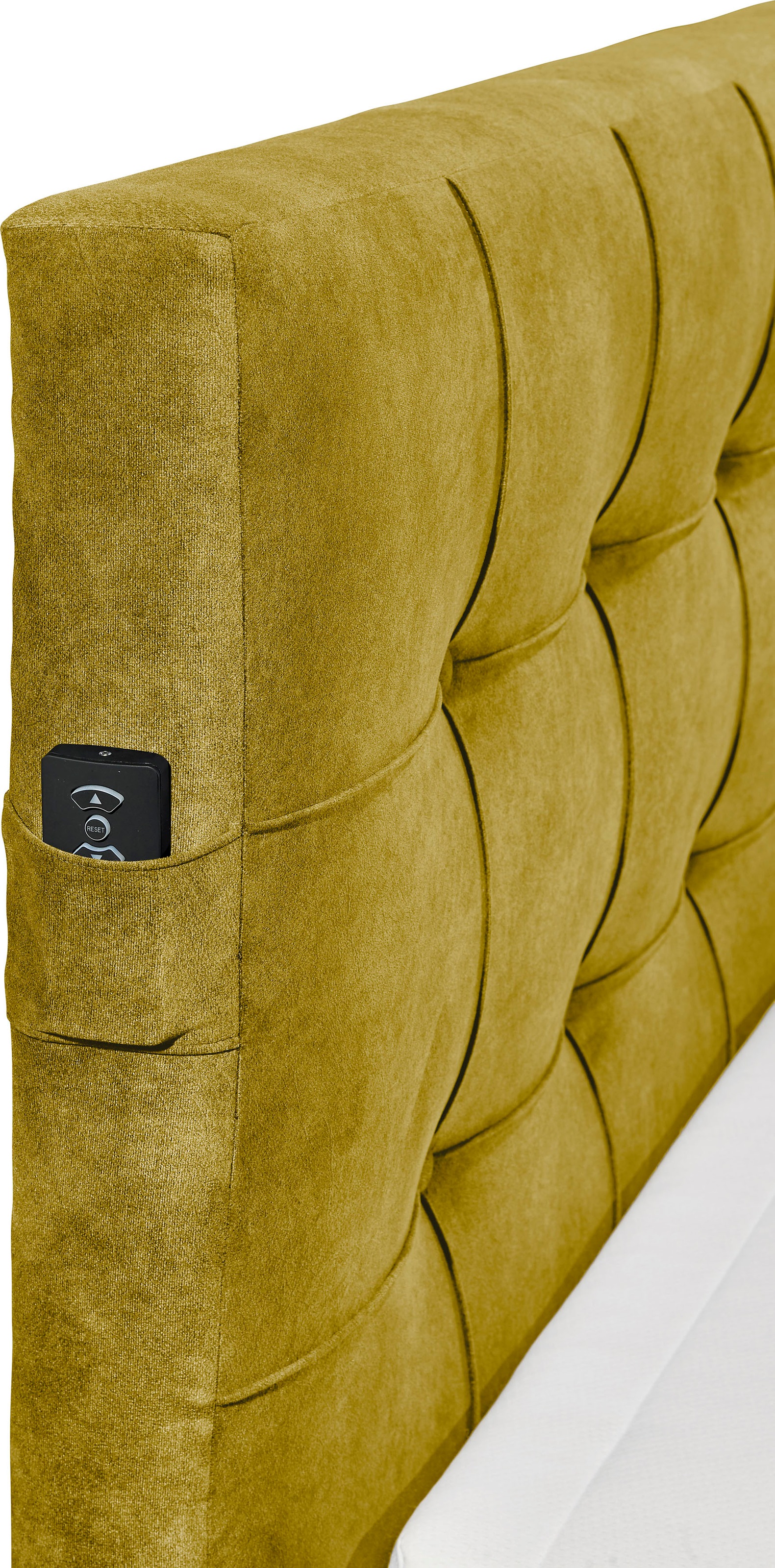 set one by Musterring Boxspringbett »Richmond« versenkbarer TV- Halterung mit Fernbedienung