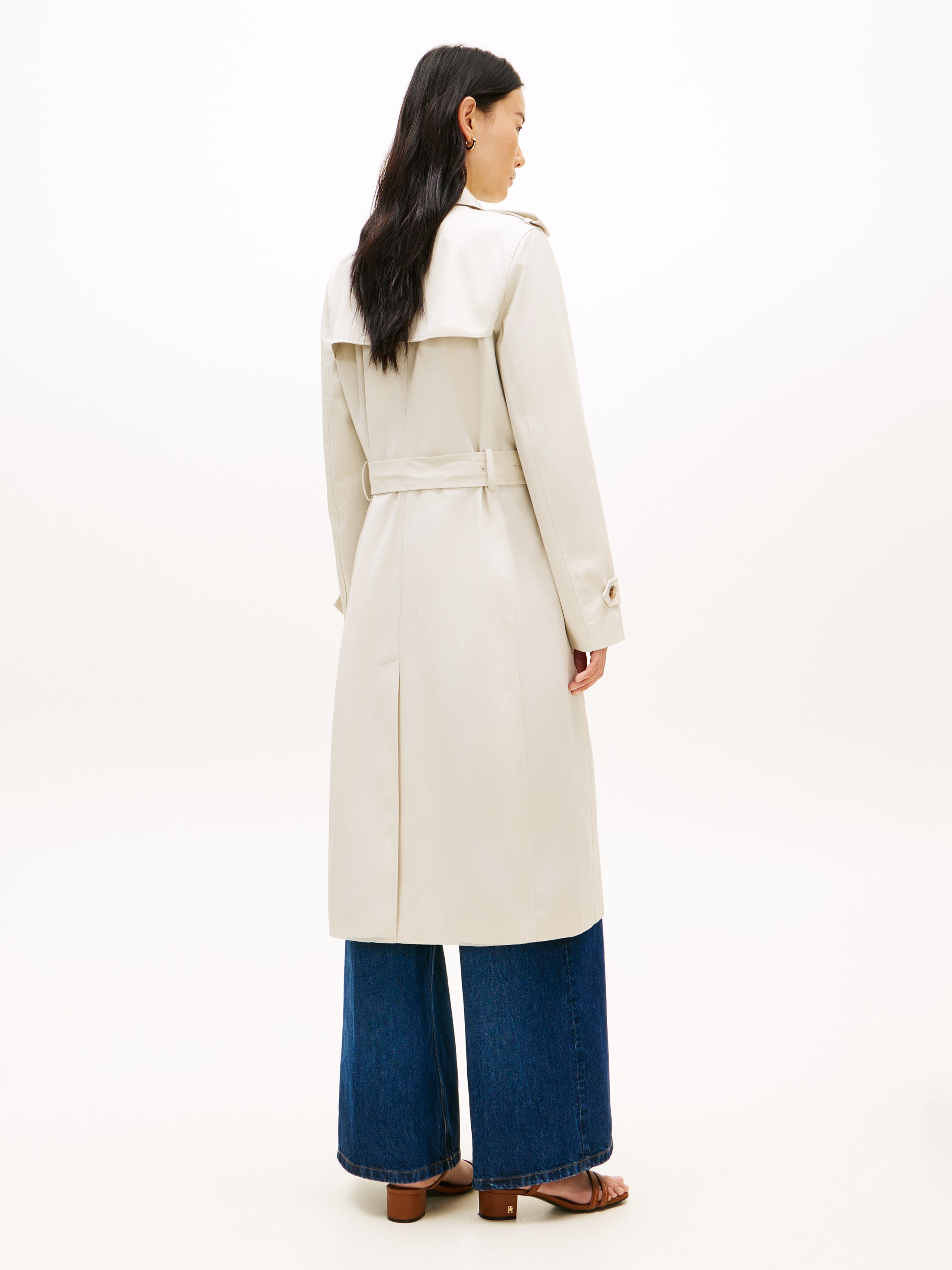 Tommy Hilfiger Trenchcoat »SLIM COTTON MIDI TRENCH«