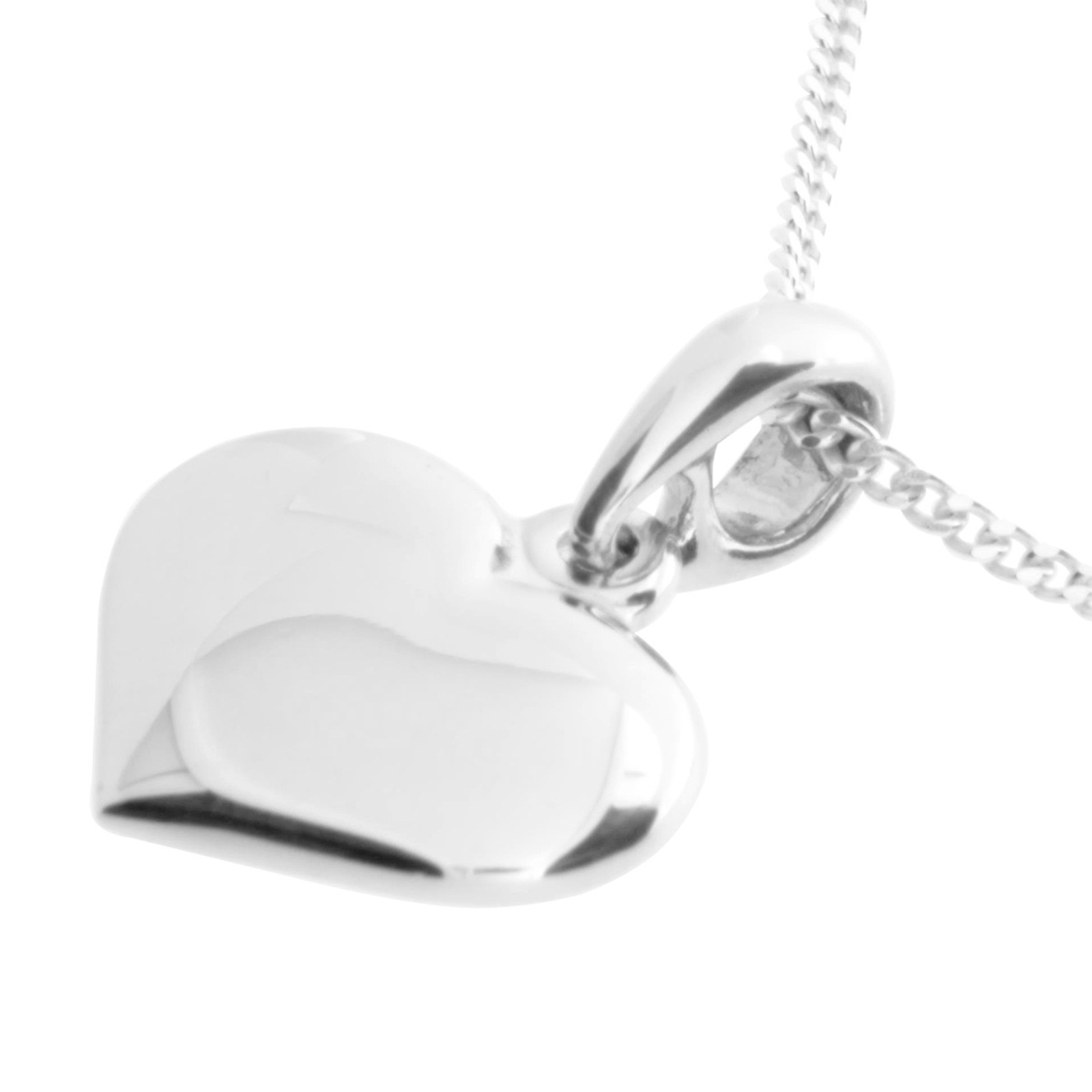 OSTSEE-SCHMUCK Kette mit Anhänger »- Herz 15 mm - Silber 925/000 -,«