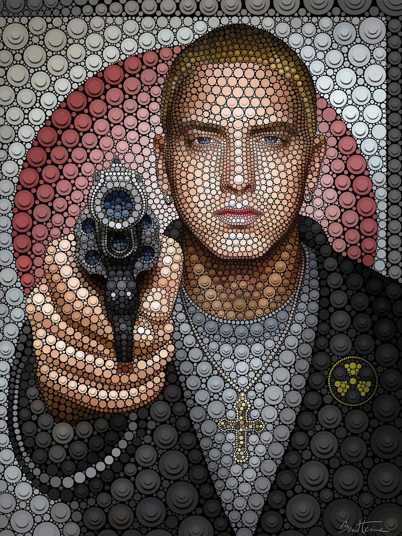 Wall-Art Poster »Rapper Kunstdruck Eminem«, Poster ohne Bilderrahmen