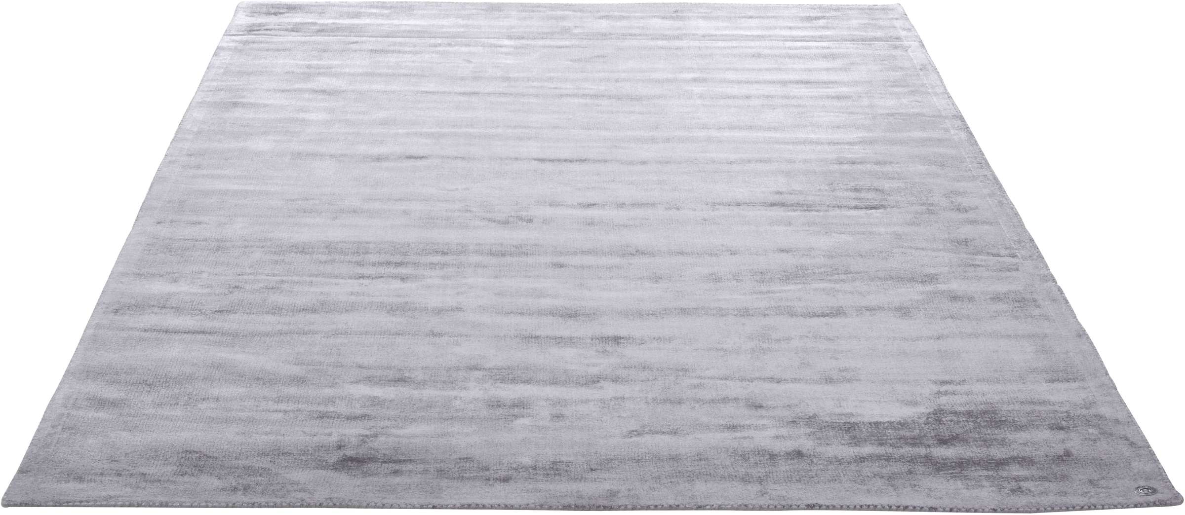 TOM TAILOR HOME Teppich »Shine uni«, rechteckig, 8 mm Höhe, Handweb Teppich, 100% Viskose, handgewebt, mit elegantem Schimmer