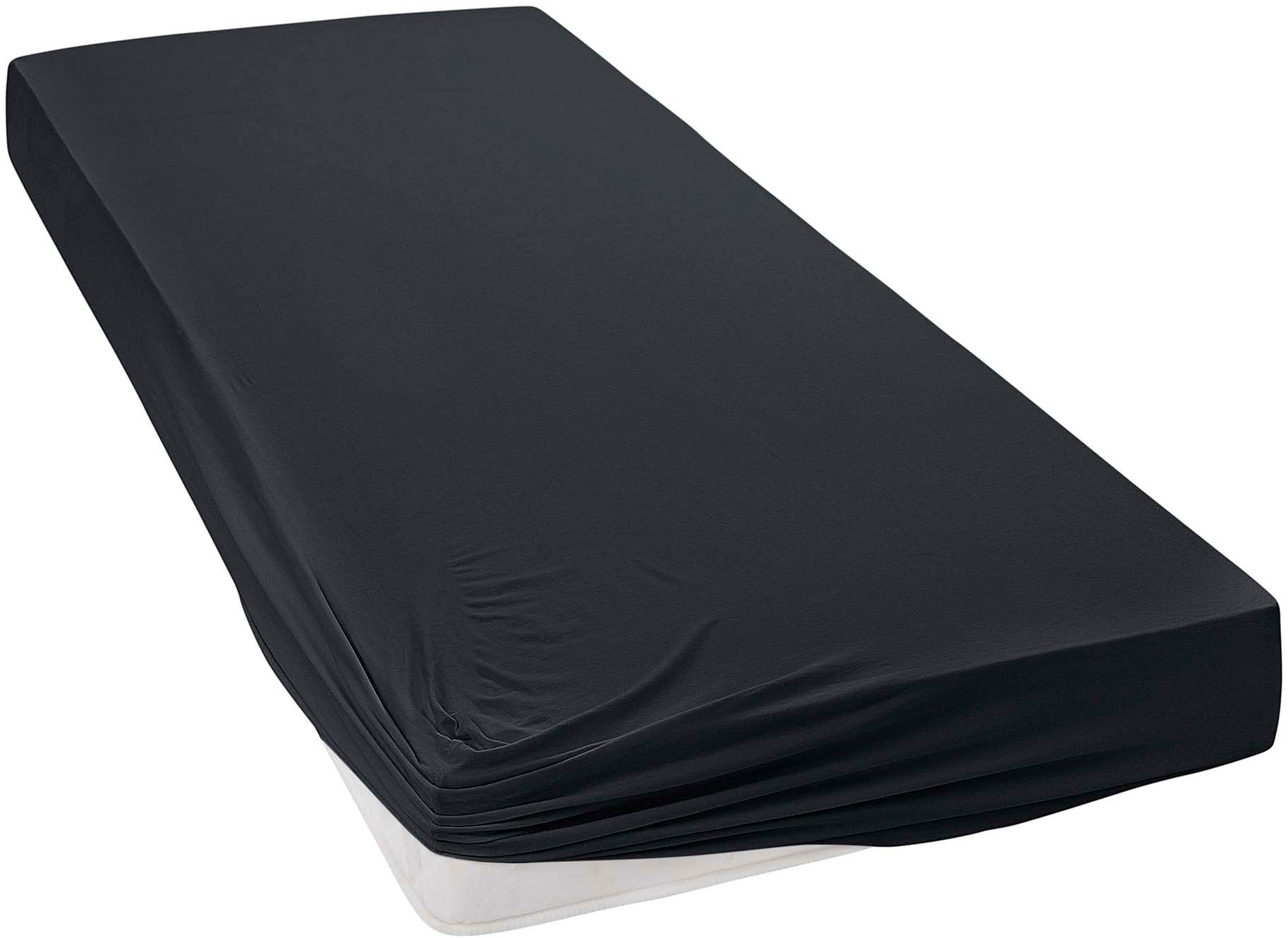Janine Spannbettlaken »MAKO-FEINJERSEY 5007« aus 100% Baumwolle, für Matratzen bis 26 cm Höhe