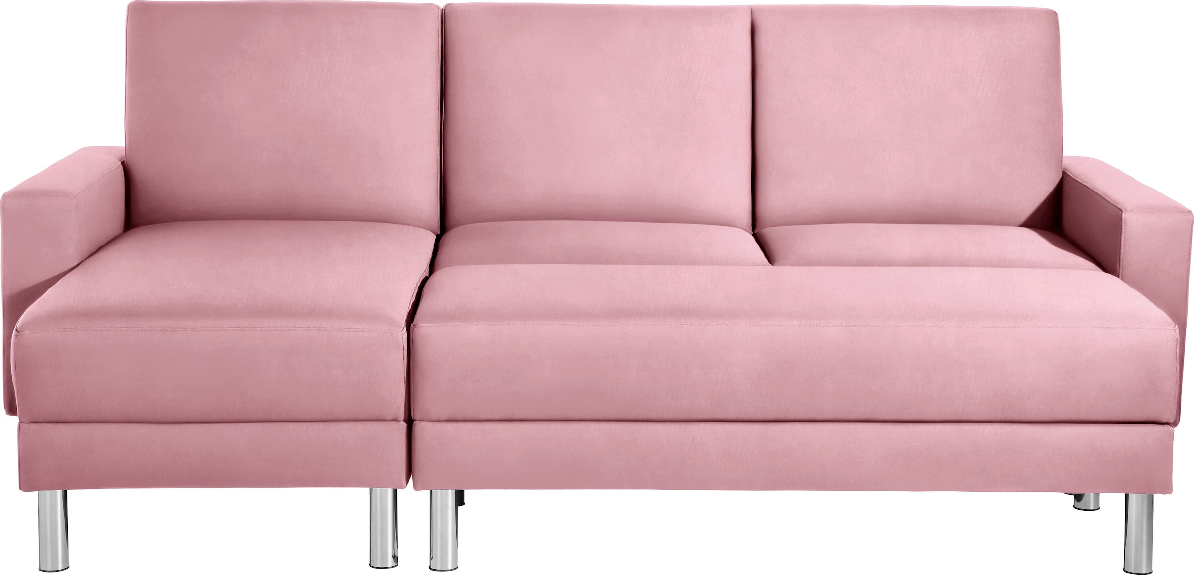 Max Winzer® Schlafsofa »Just Fresh modernes kubisches Sofa, Rückenverstellung für Sitzkomfort« Recamiere links oder rechts montierbar, elegante Metallfüße