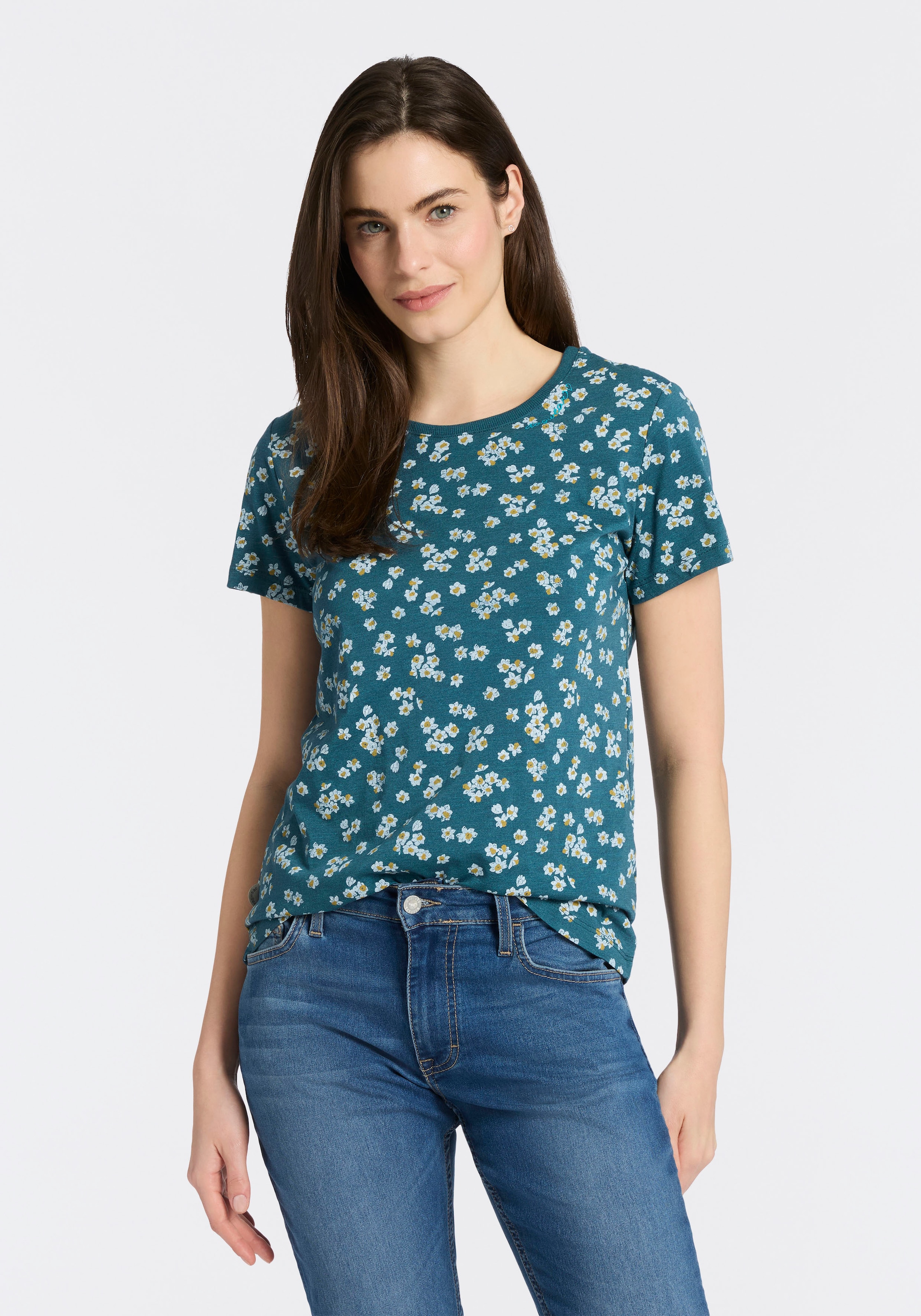 Ragwear Kurzarmshirt »MINTTA FLOWER O« mit sommerlichem Print