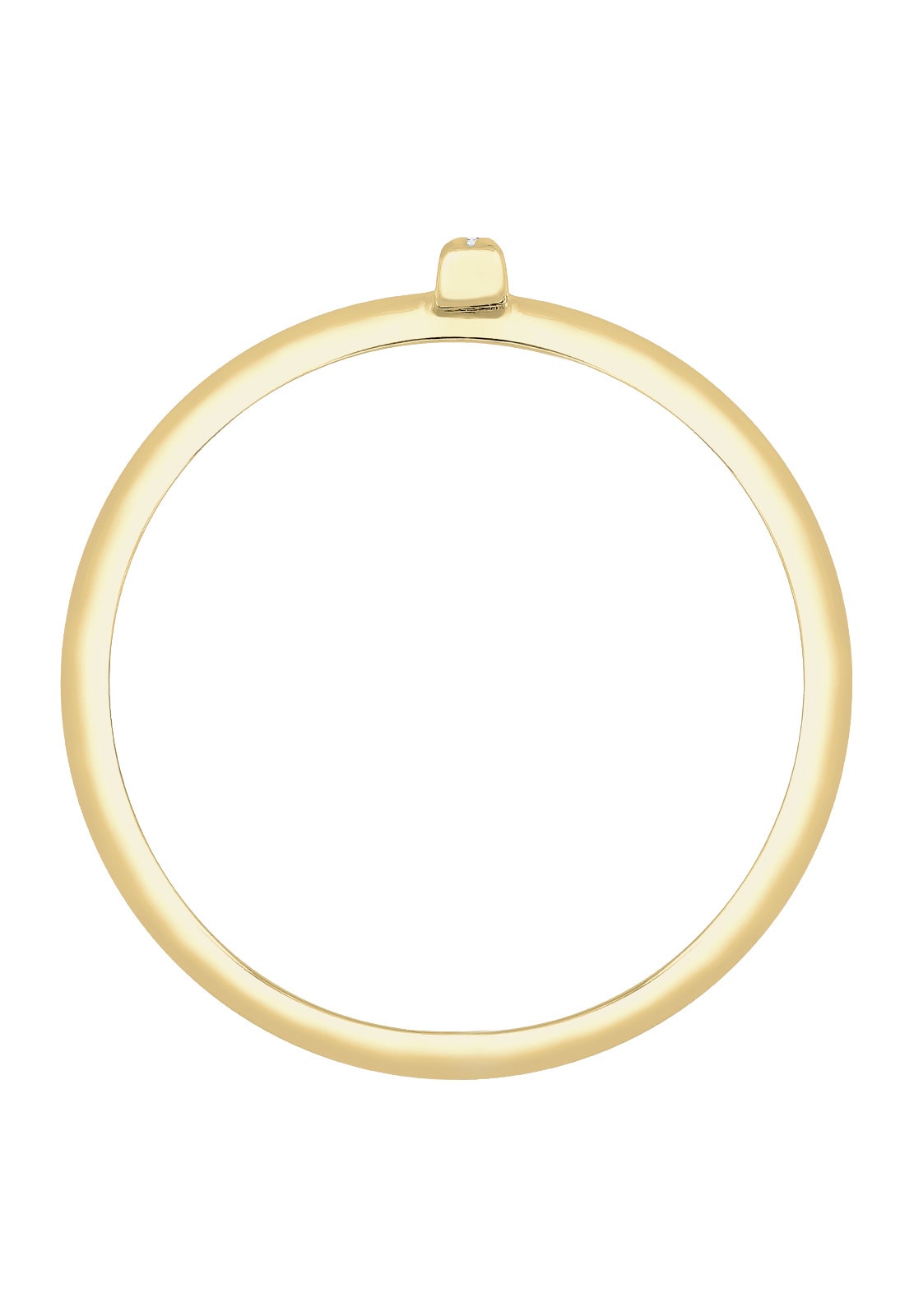 Elli DIAMONDS Diamantring »Ring Kreuz Diamanten Brillantschliff (0.025 ct) 375 Gelbgold«