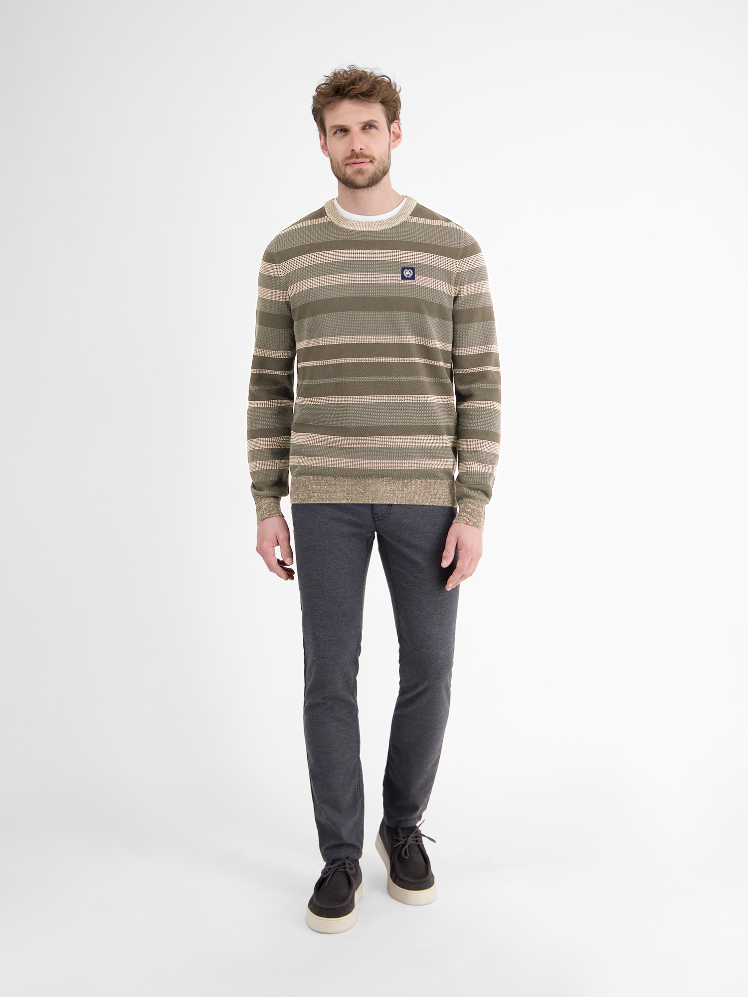LERROS Strickpullover »LERROS Gestreifter Strickpullover«