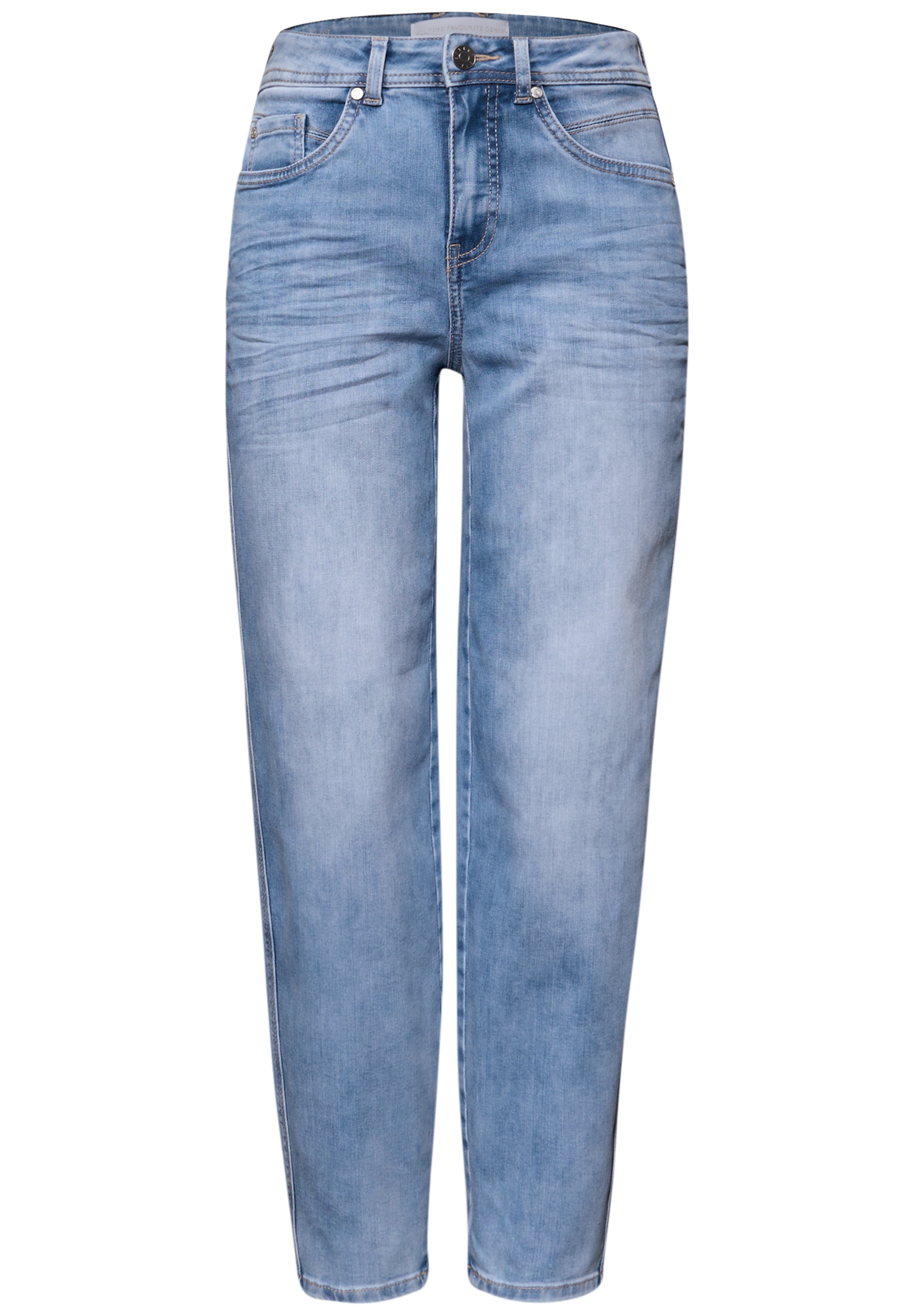 STREET ONE Loose-fit-Jeans »Style KARLIE« Barrel Legs, mit Viskose und Stretch