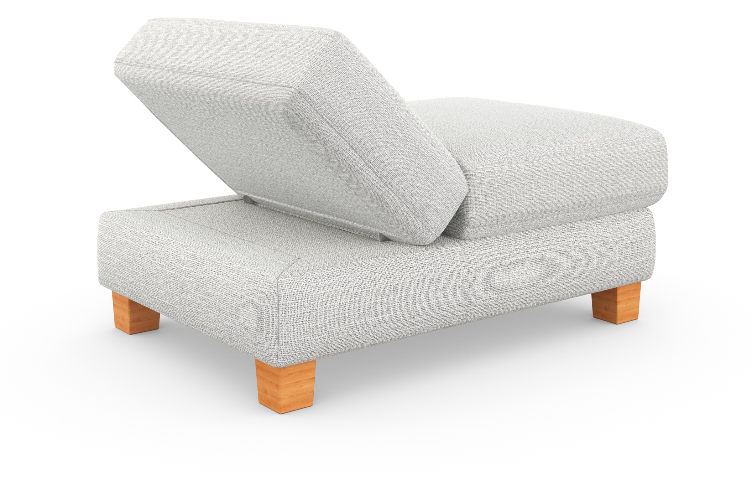 sit&more Polsterhocker »Dundee«, mit Klappfunktion, Federkern und hochwertigen Massivholzfüßen