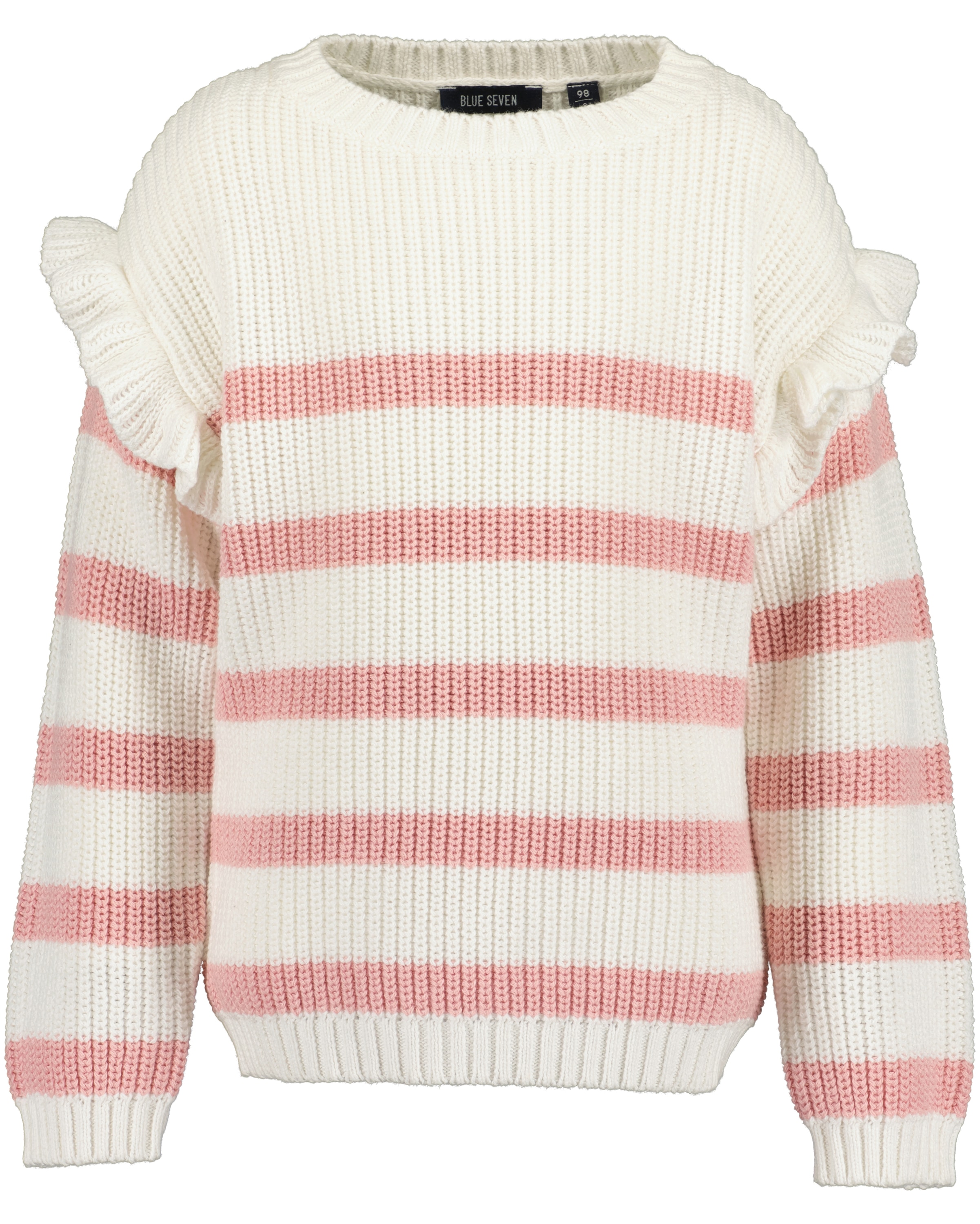 Blue Seven Mädchen Strickpullover »Pullover SOFT FLOWER« 1 Stk. tlg. in weiß, Größe 92