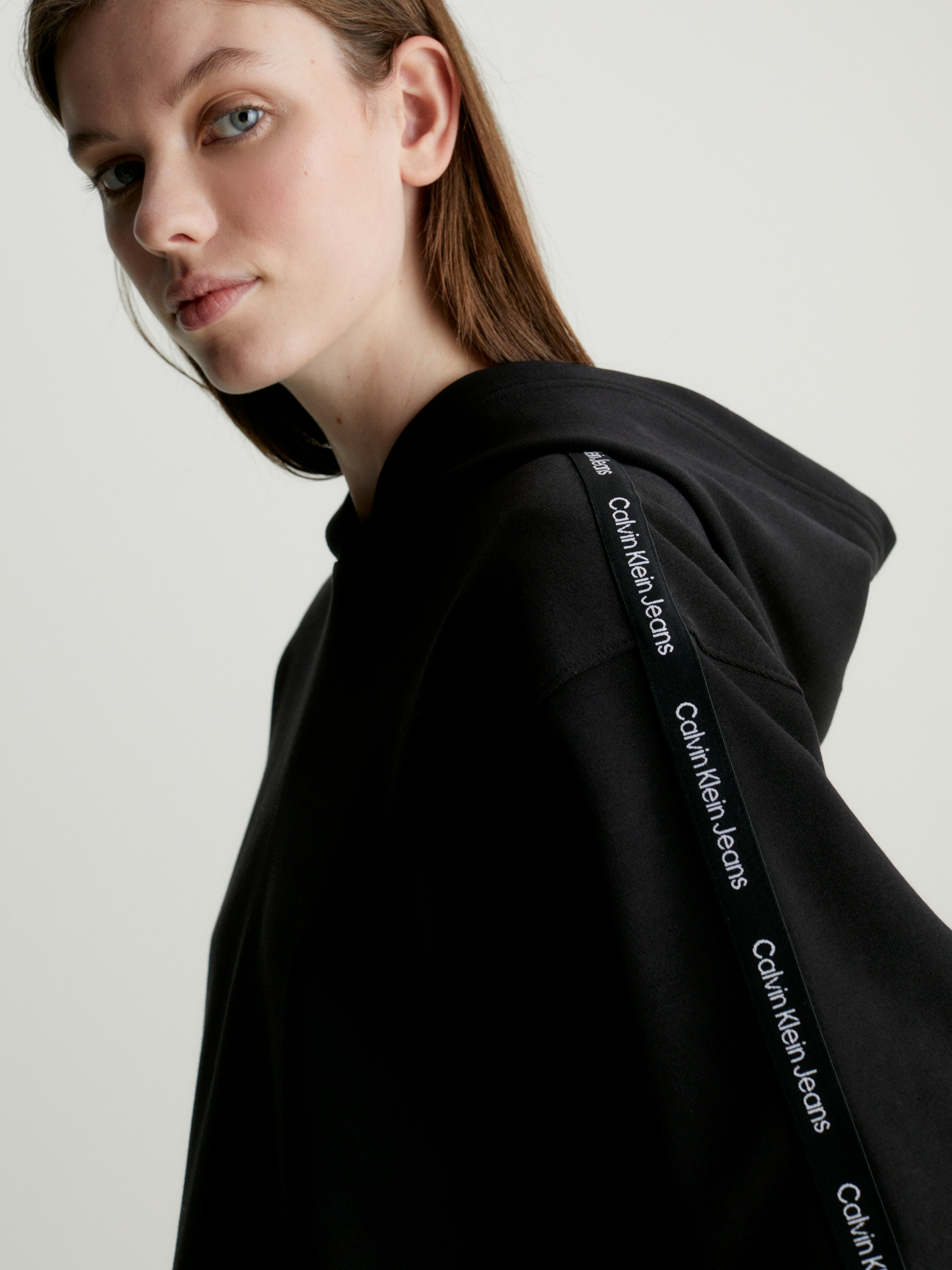 Calvin Klein Jeans Kapuzensweatshirt »LOGO ELASTIC HOODIE«, mit Logoschriftzug
