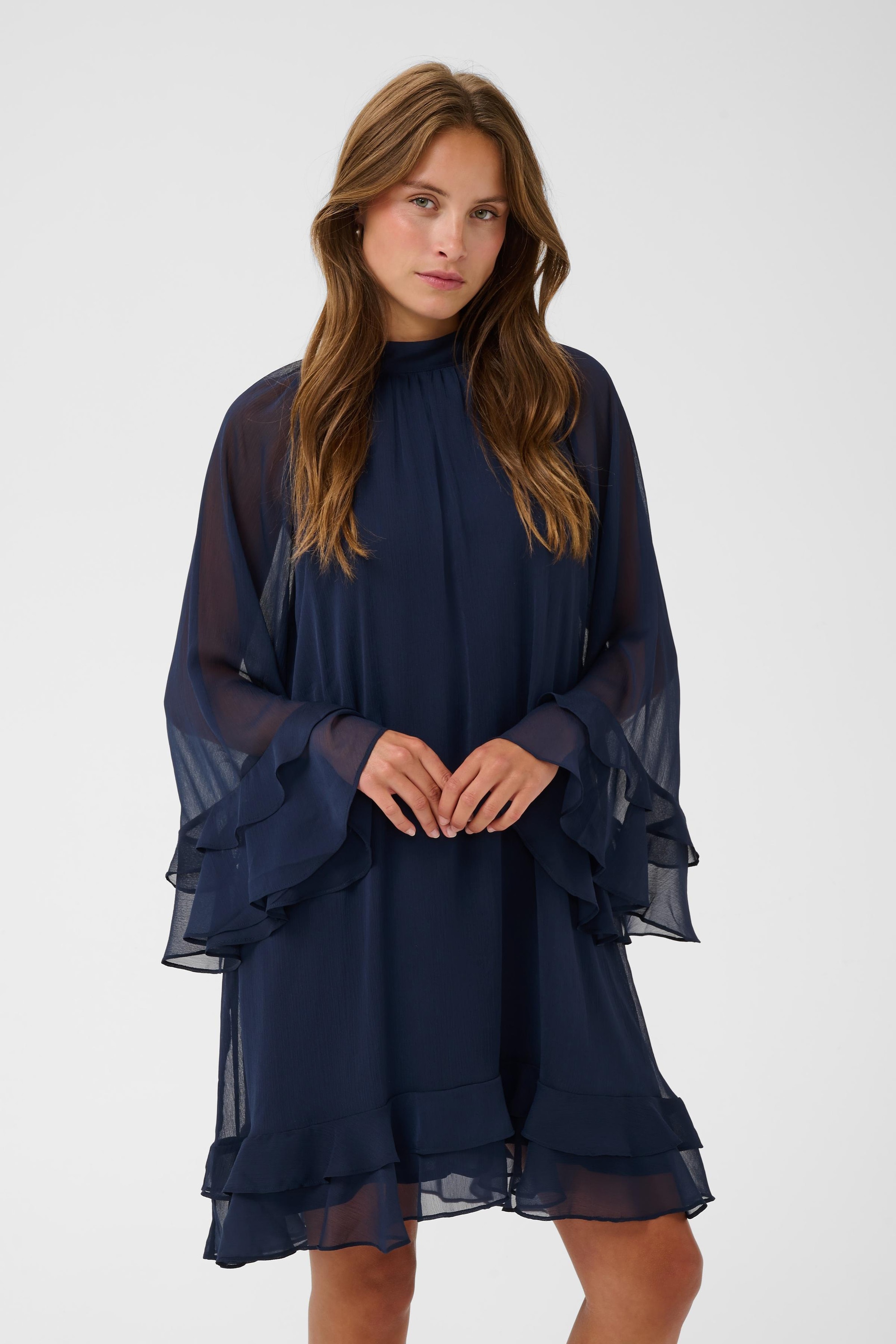 Saint Tropez Midikleid »Damen Kleid LabelleSZ«