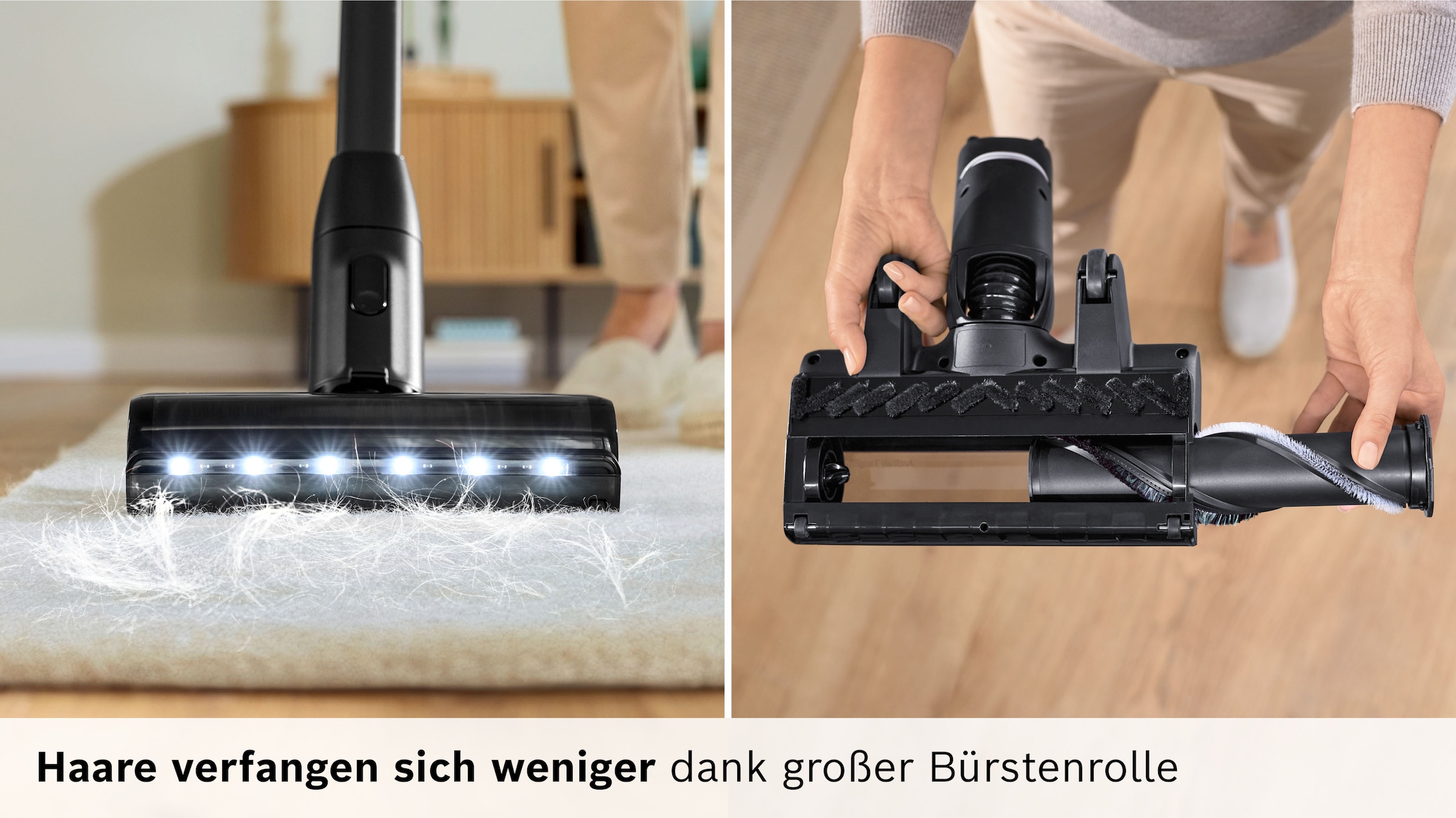 BOSCH Akku-Stielstaubsauger »Unlimited 10 BTS1042WAC, MicroClean™ Technology, 10 J. Motorgarantie« Display, Knickrohr, HEPA-Filtersystem, Schnellladegerät, 2 Akkus, weiß