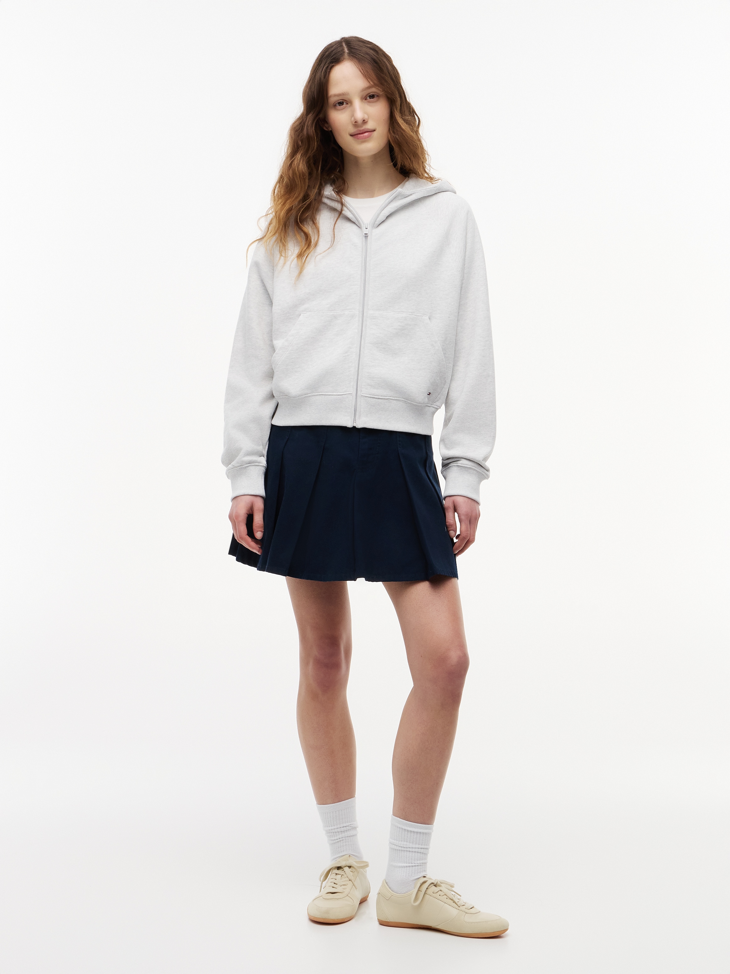 Tommy Jeans Kapuzensweatjacke »TJW BXY S FLAG ZIP THRU HOODIE« Baumwolle, Kapuze, Kängurutasche