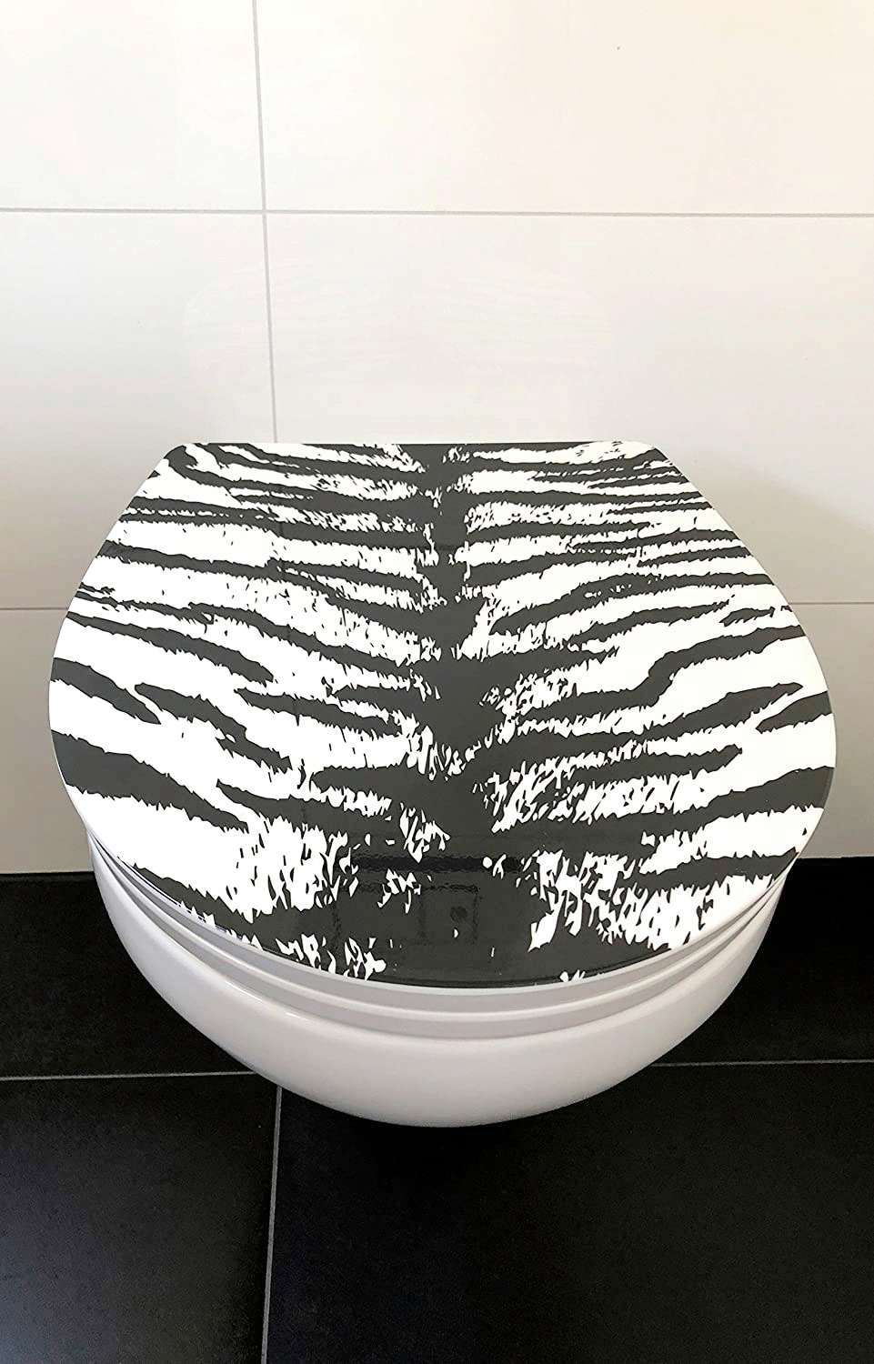 ADOB WC-Sitz »Zebra«, Absenkautomatik, zur Reinigung auf Knopfdruck abnehmbar