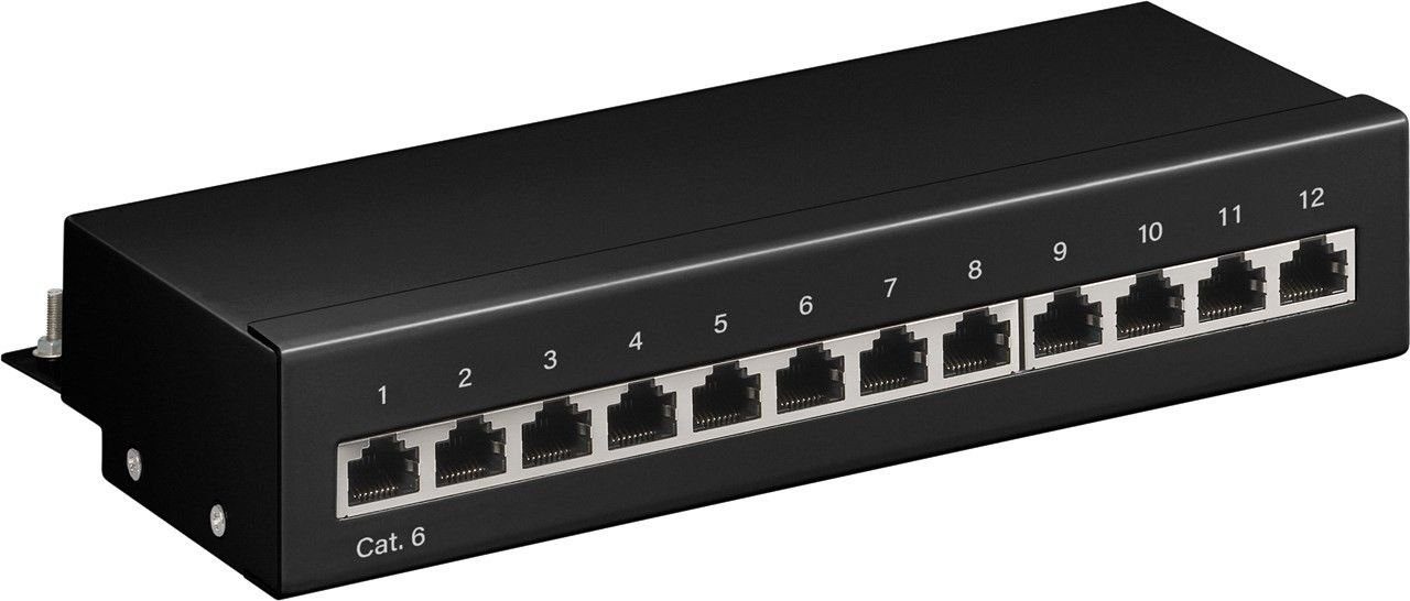 CAT 6 Mini/Desktop »Patch Panel, 12 Port«