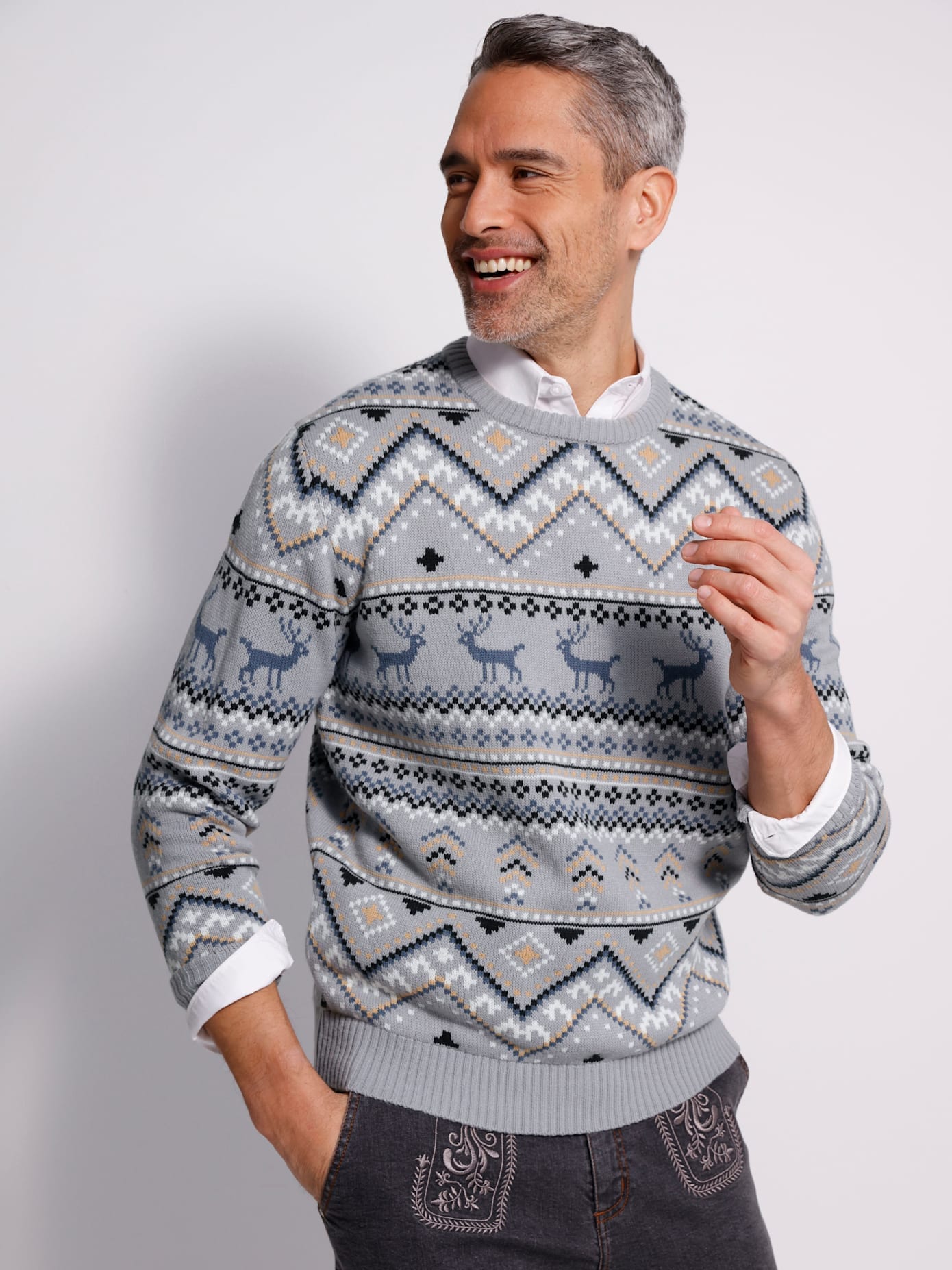 Classic Rundhalspullover »Pullover«