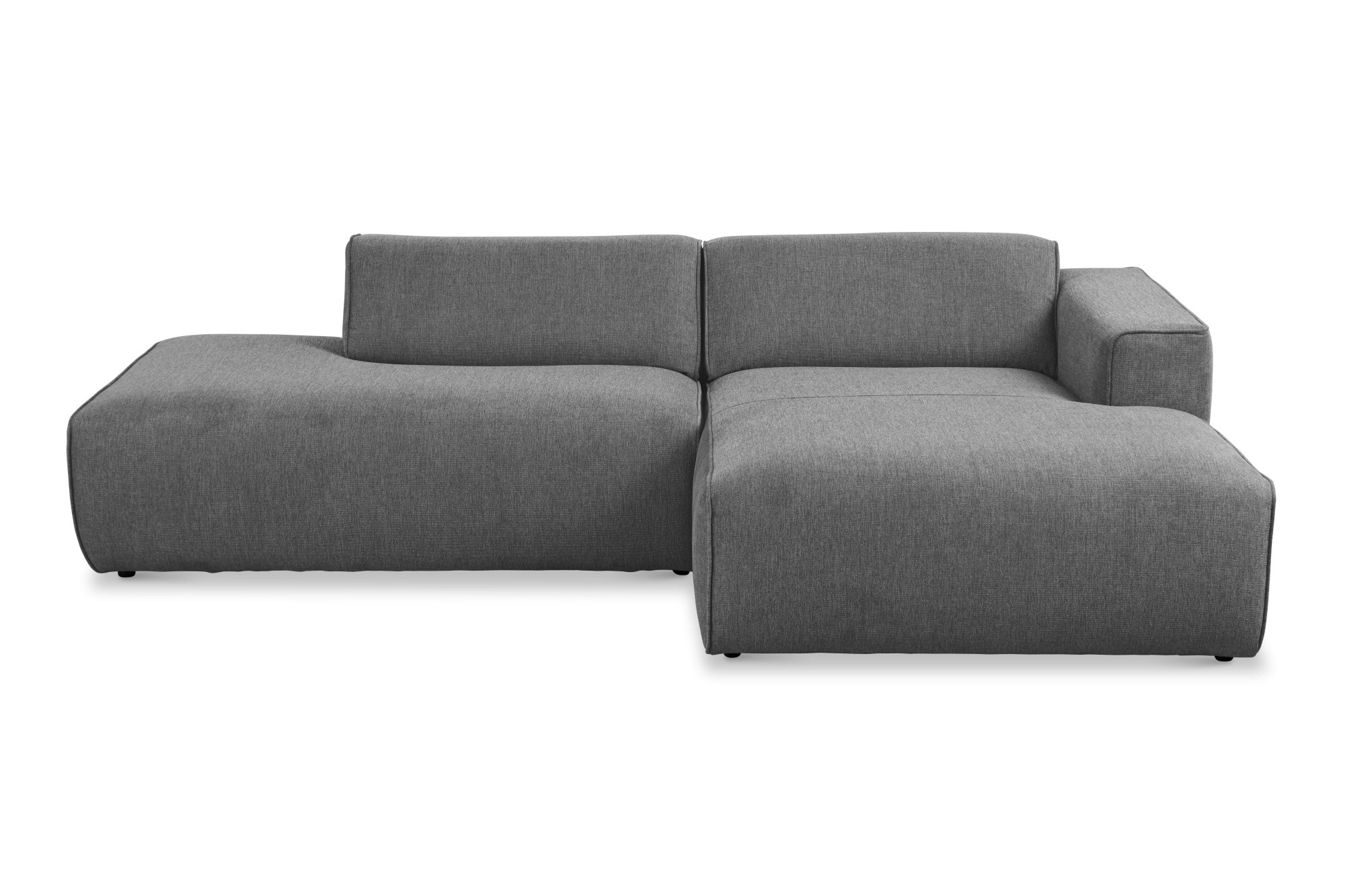 andas Ecksofa »Noord mit Kedernaht, Breite 227 cm«, mit Kedernaht, Breite 227 cm, Cord, Struktur, Webstoff