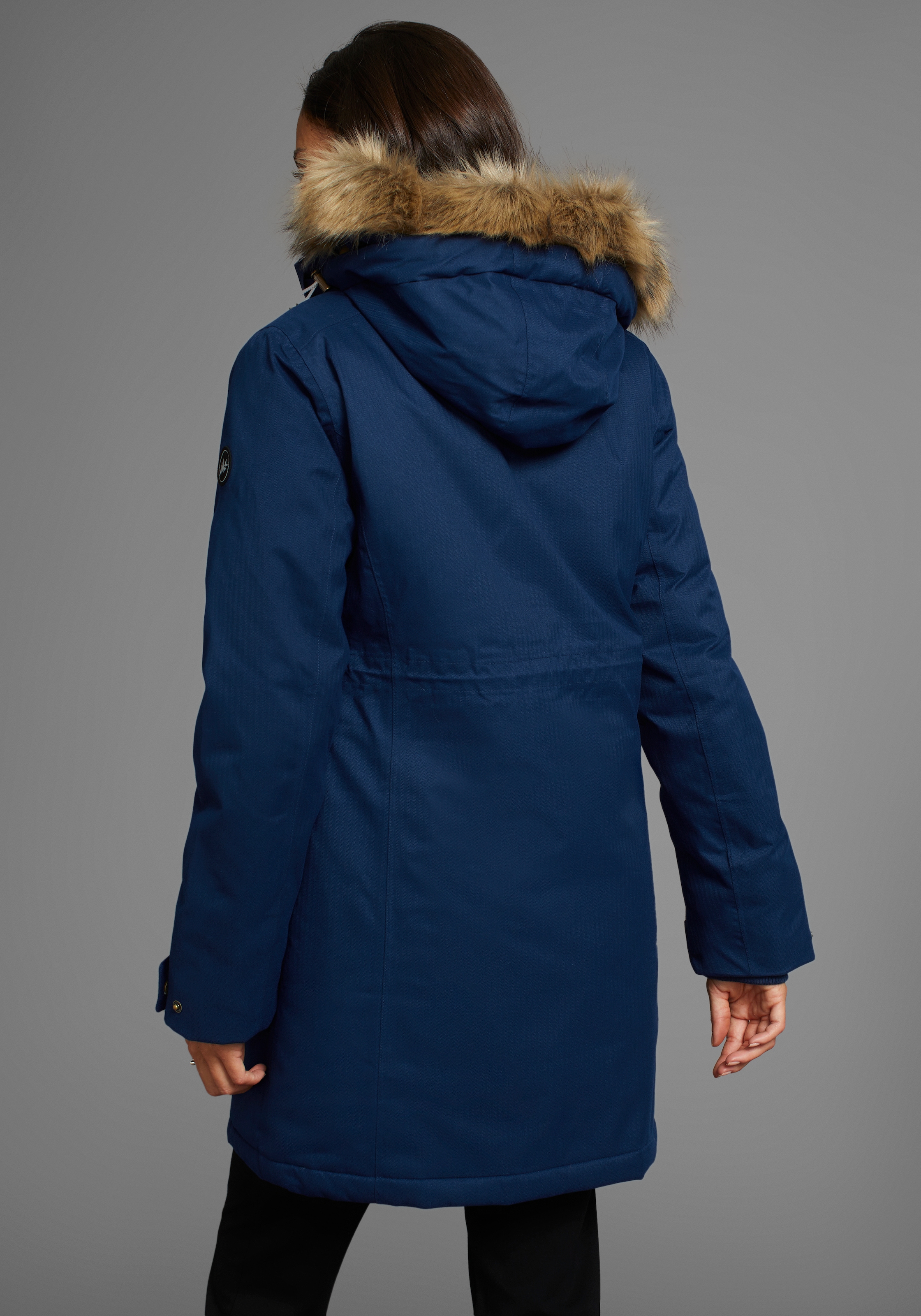 Polarino Funktionsparka mit Kapuze Atmungsaktiv, winddicht und wasserdicht. Warm wattiert.