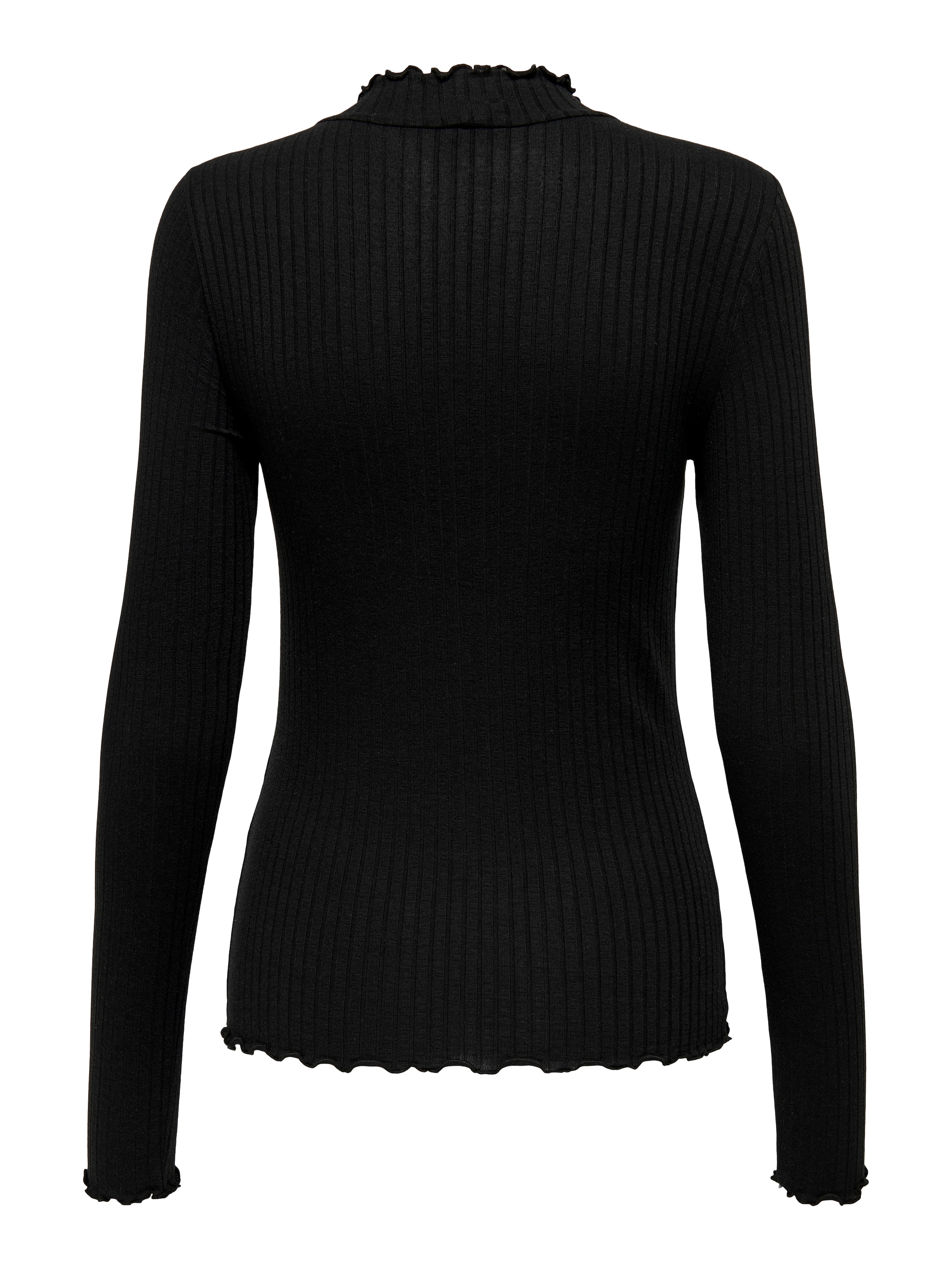 JDY Langarmbluse »JDYFRANSISKA L/S HIGHNECK TOP JRS NOOS«, mit gewellten Säumen