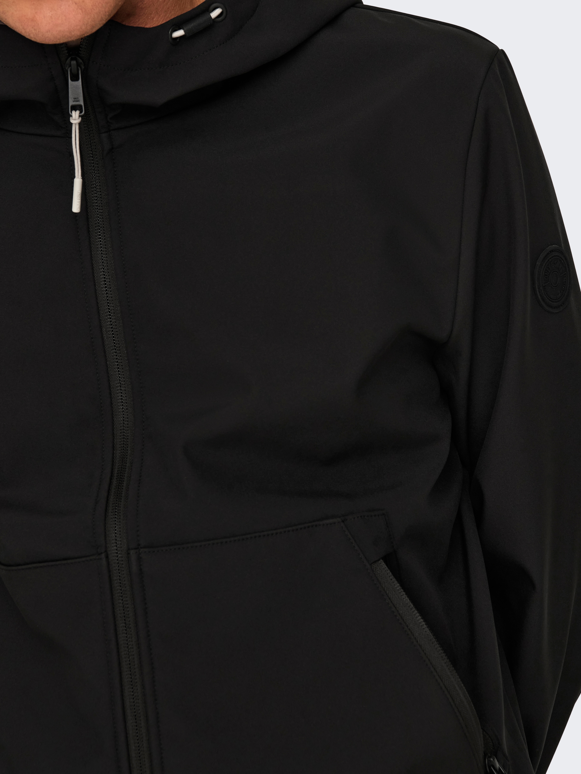 ONLY & SONS Softshelljacke »ONSBOWIE SOFTSHELL BOMBER NOOS«, mit Kapuze