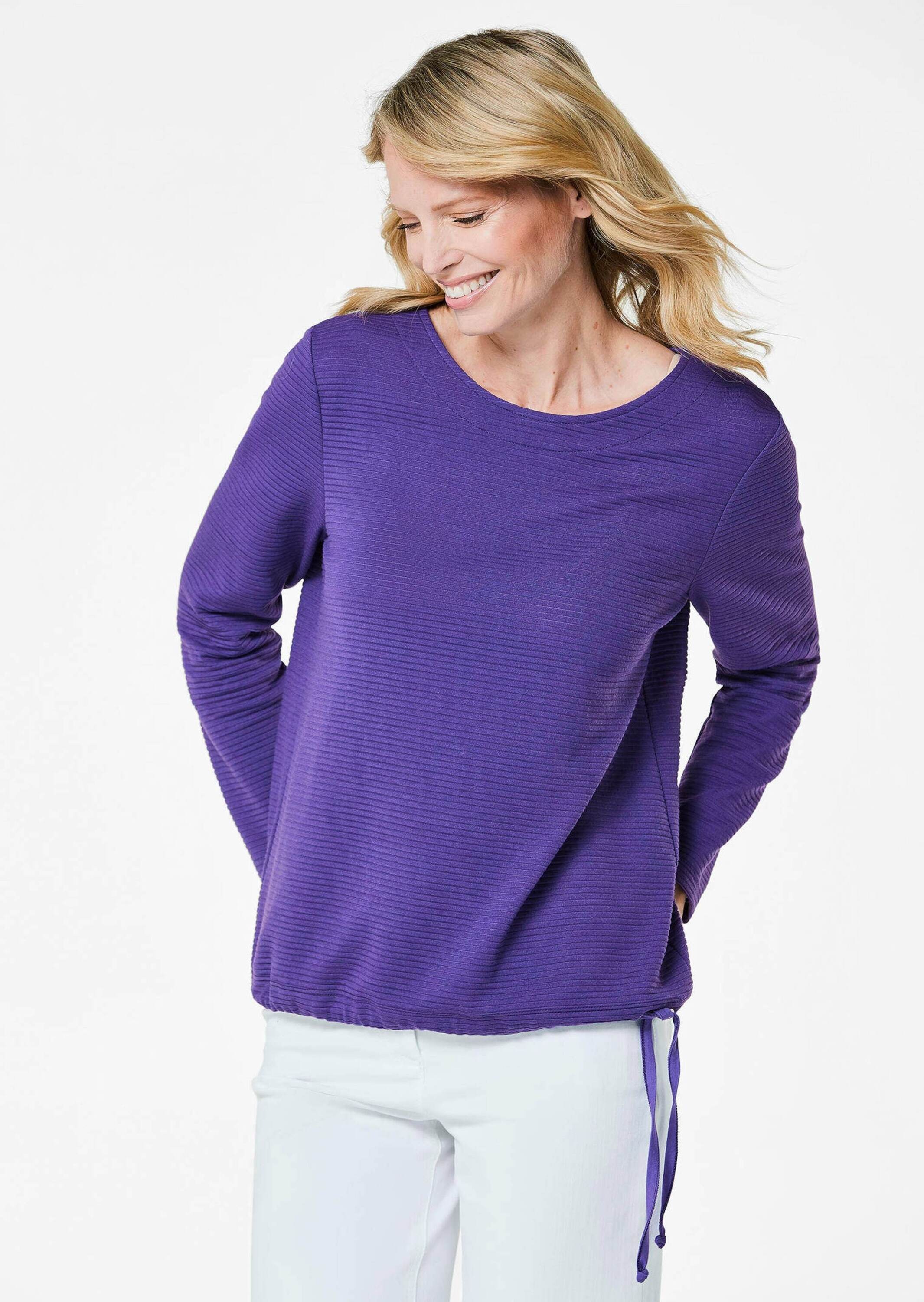 GOLDNER Kurzarmshirt »Kurzgröße Sweatshirt«