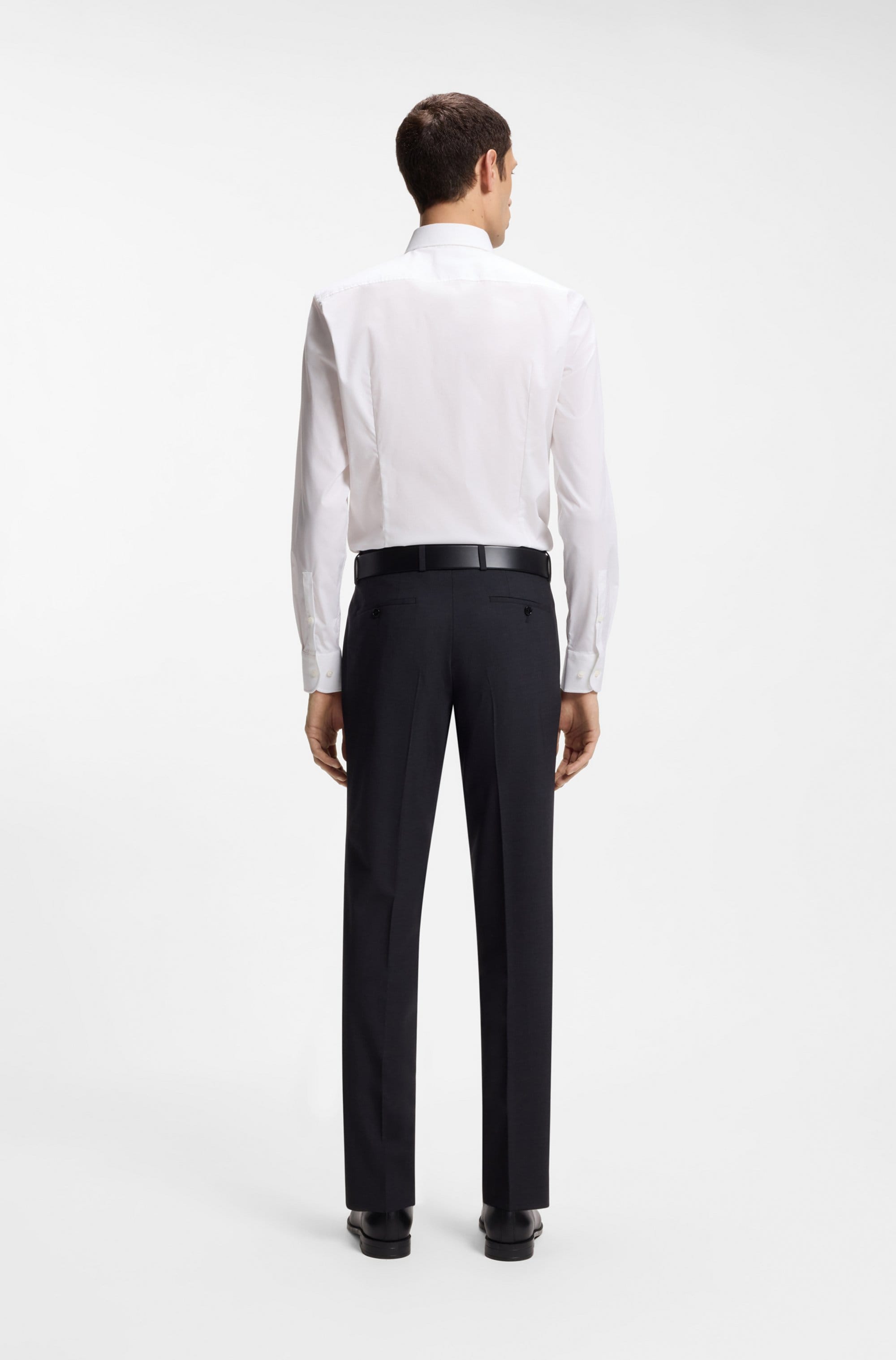 BOSS Businesshemd »Businesshemd Hank« Kentkragen, Slim-Fit, bügelleichte Qualität