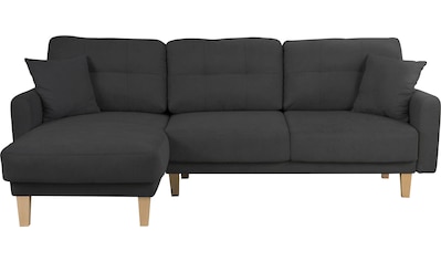 Ecksofa »Triplo, Zierkissen, Schlaffunktion, B/T/H: 234/164/89 cm, L-Form«