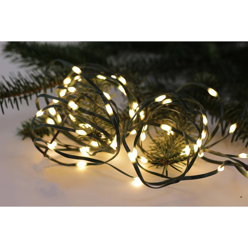 Star-Max LED-Lichterkette »Weihnachtsdeko aussen, inklusive 6/18h Timer«, 100 St.-flammig