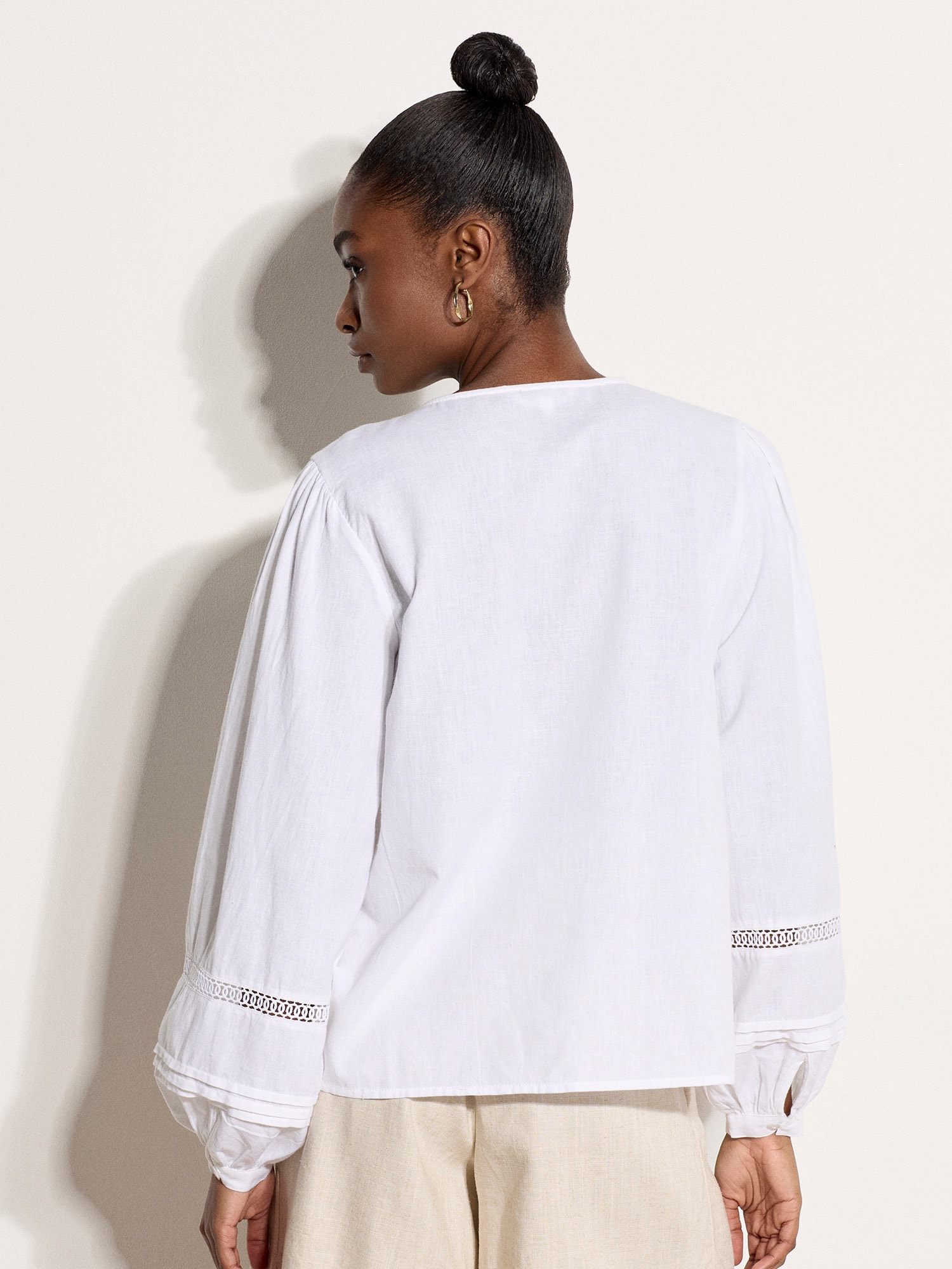 Apricot Klassische Bluse »Bluse« Häkelverzierungen