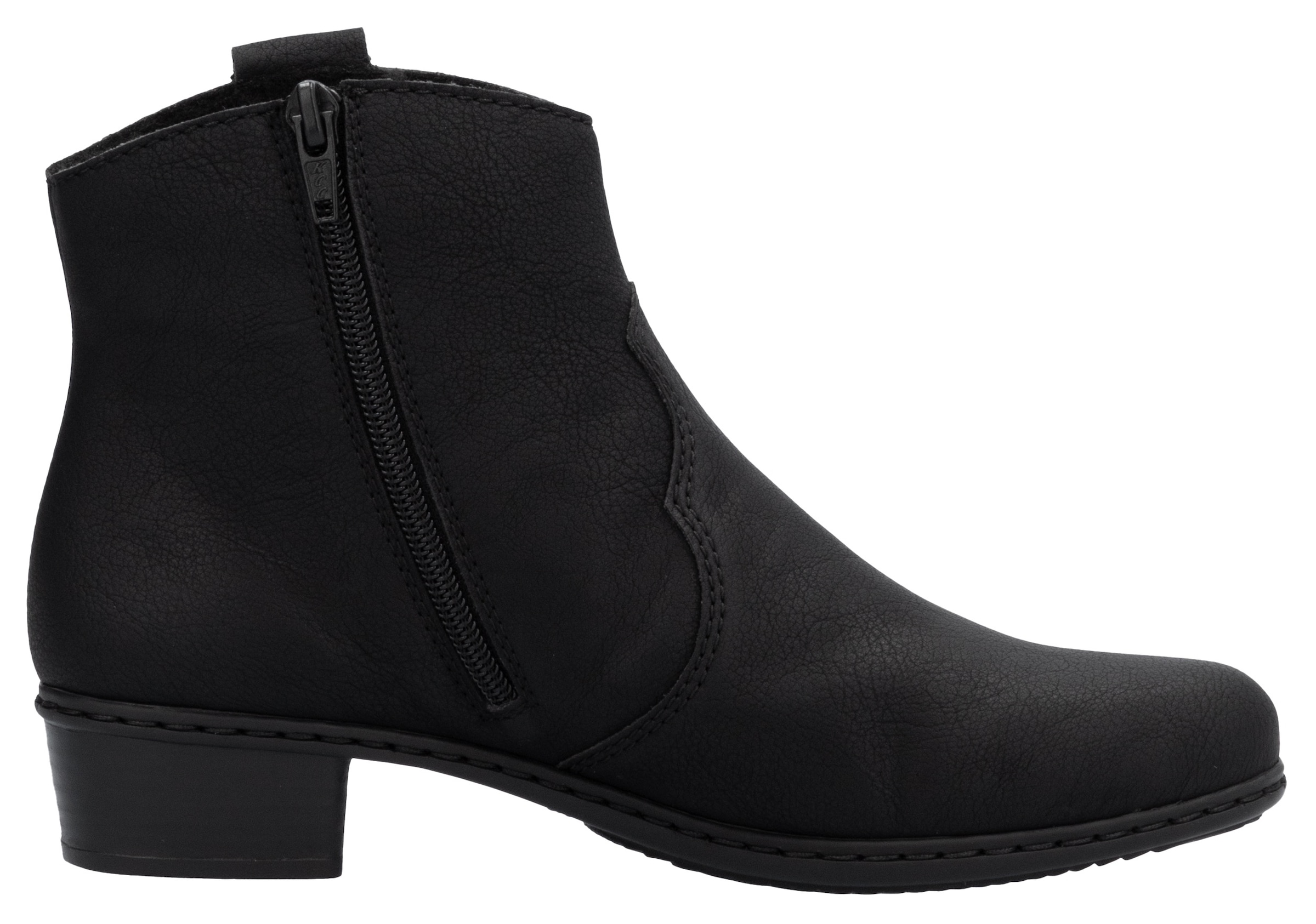 Rieker Westernstiefelette, Stiefelette, Cowboyboots, Blockabsatz, mit Innenreißverschluss