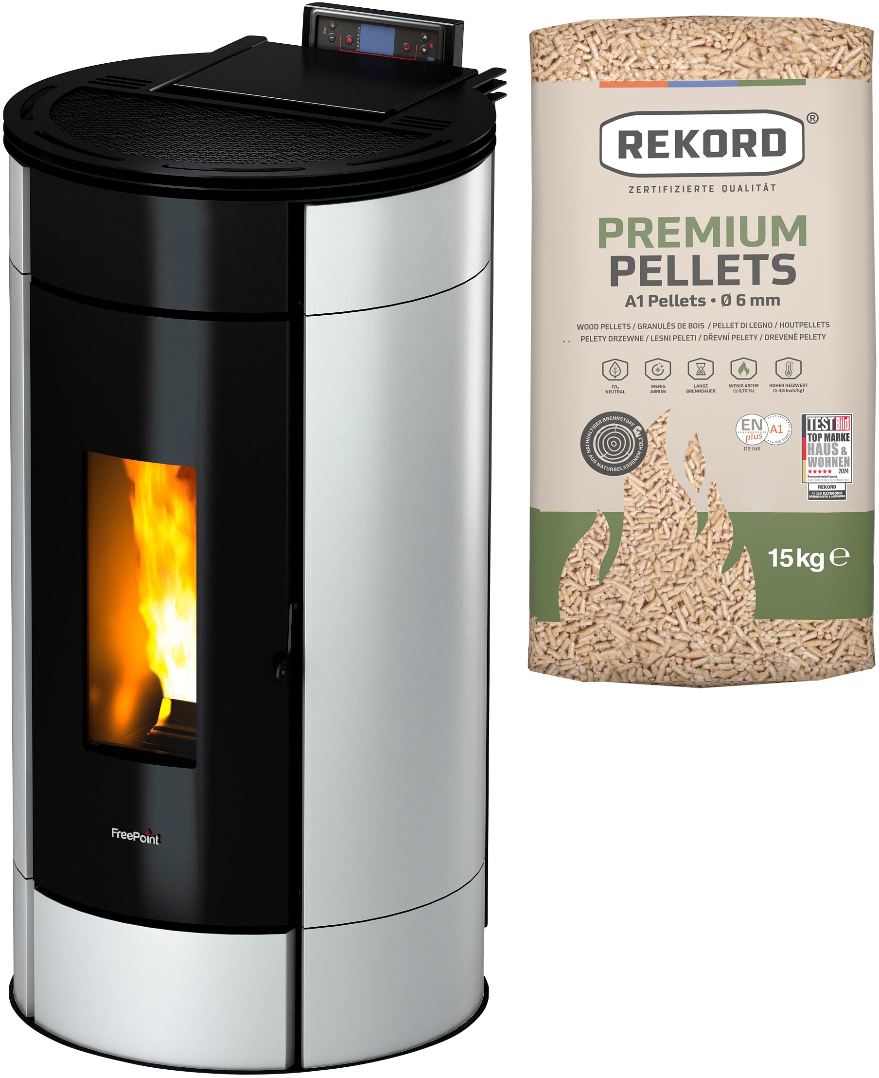 Freepoint Pelletofen »Globe airtight«, 352 W, 230 V