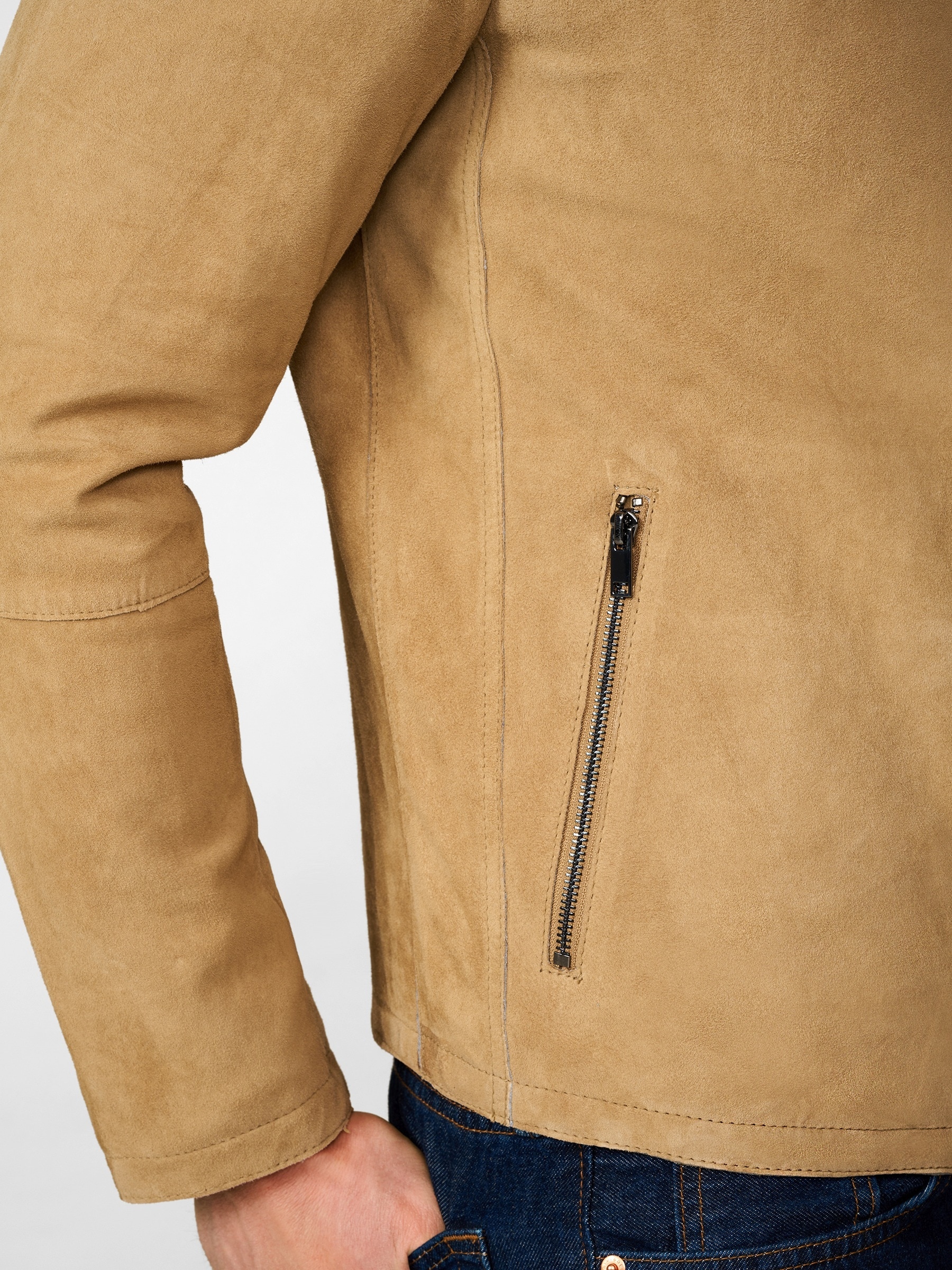 RICANO Blouson »Lederjacke Tomaso« ohne Kapuze Handgefertigt aus echtem Leder