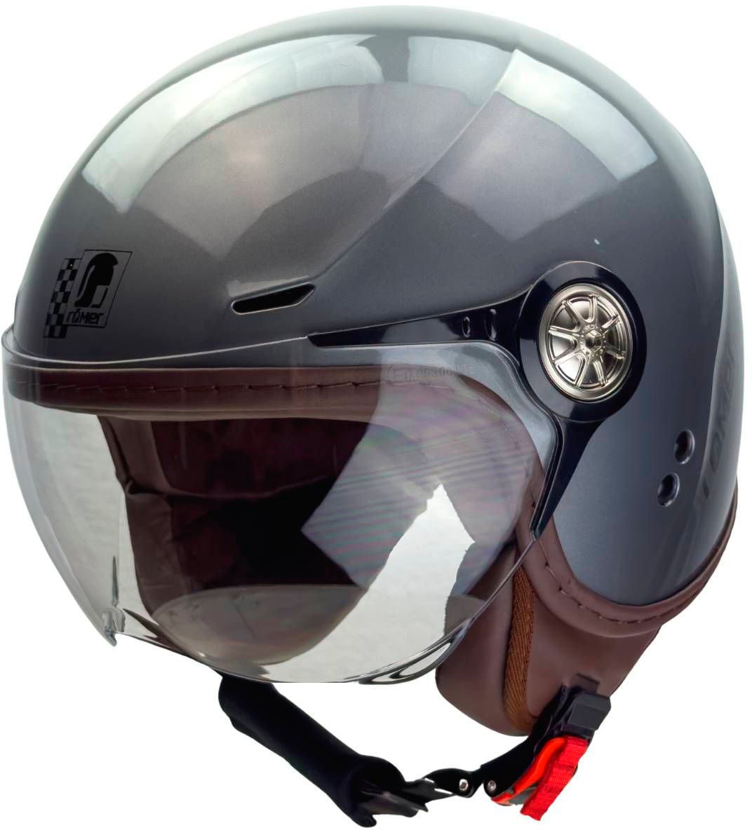 Römer Helme Motorradhelm »City« in grau, Größe S Kopfumfang: 55 cm - 56 cm