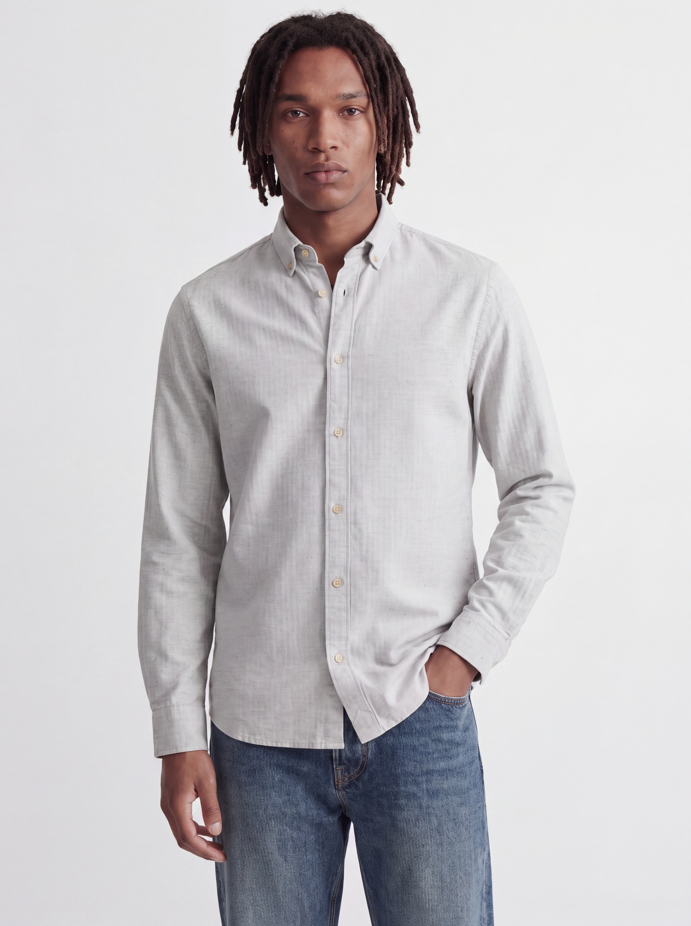 Jack & Jones Langarmhemd »JPRBLUHARVEY TWILL SOLID L/S SHIRT SN« Baumwolle, regular fit
