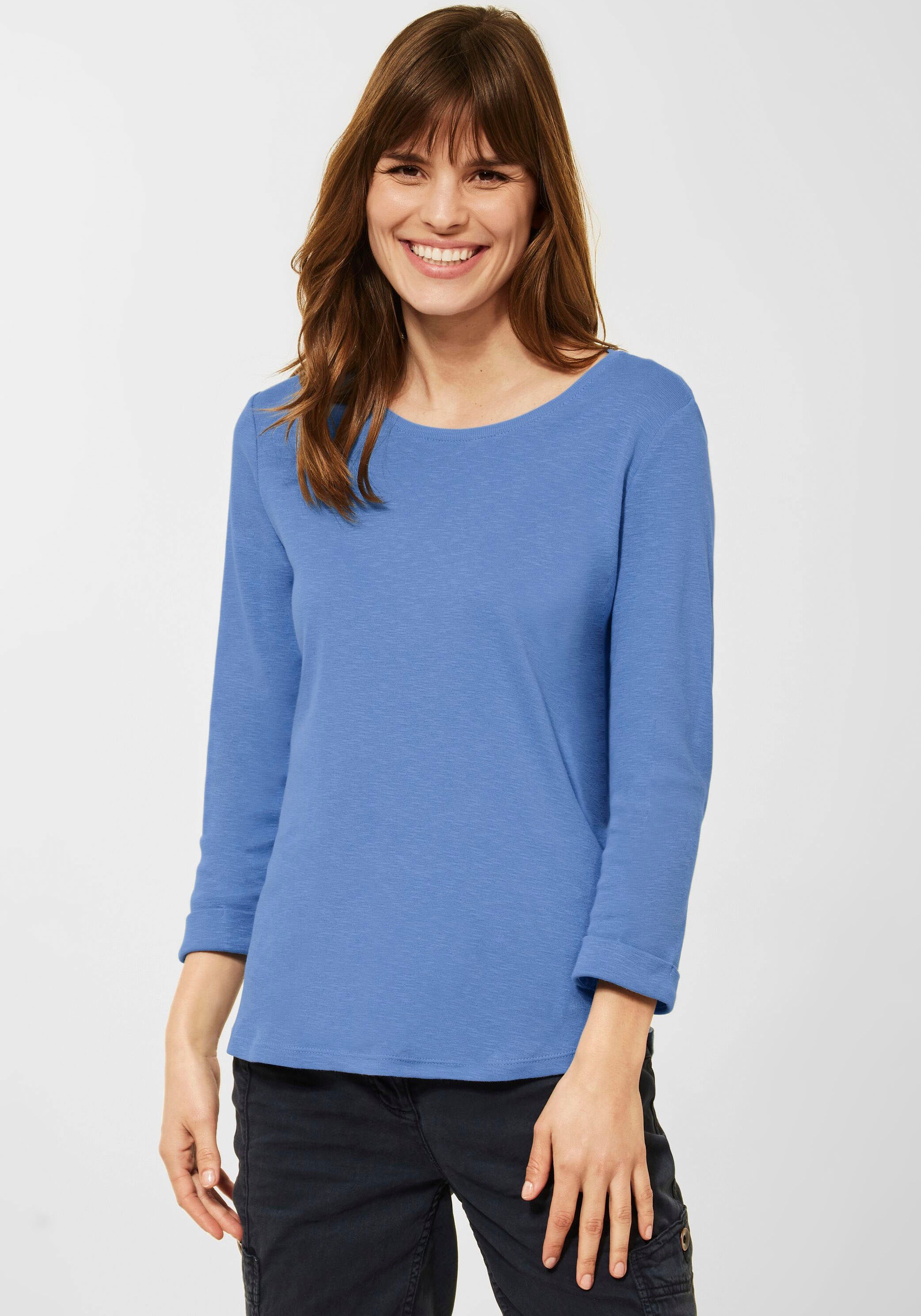 Cecil 3/4-Arm-Shirt, mit fixierten Turn-Ups