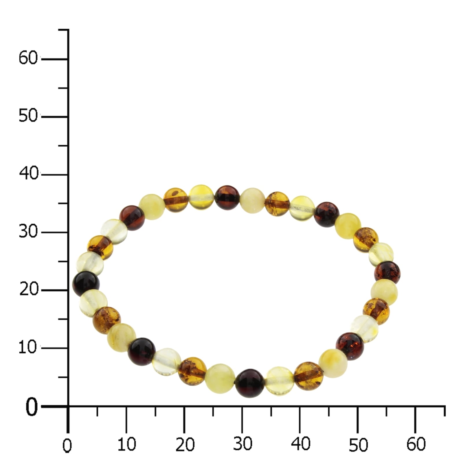 OSTSEE-SCHMUCK Armband »- Kugel 6 mm - Bernstein -,«