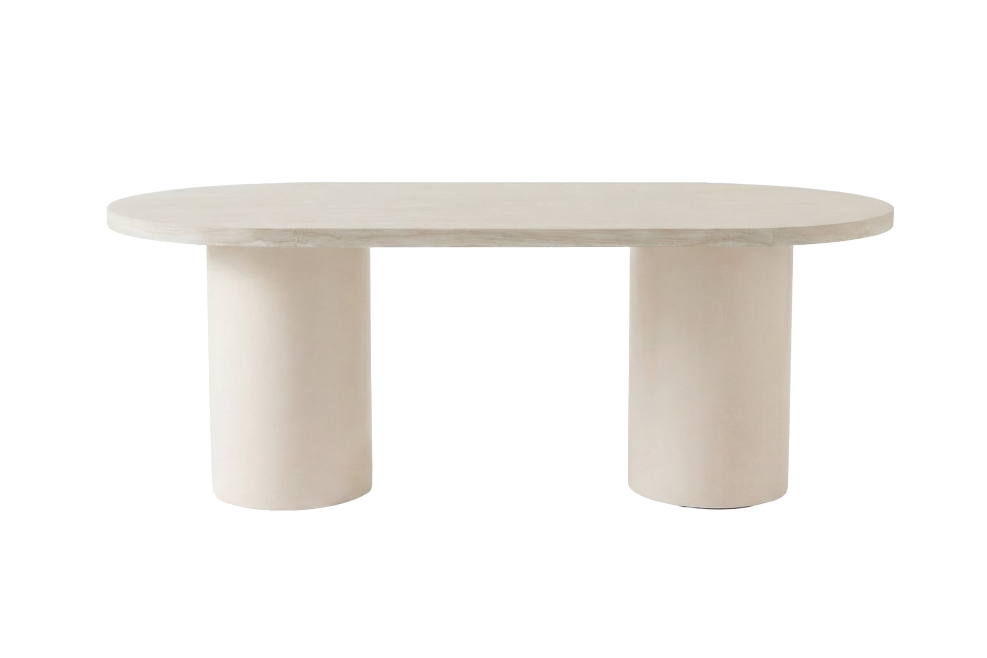 Venture Home Esstisch »Narvik, ovaler Esstisch in beiger Steinoptik, 200 × 100 cm« Esszimmertisch, MDF, oval, geräumig, beige, zeitlos elegant