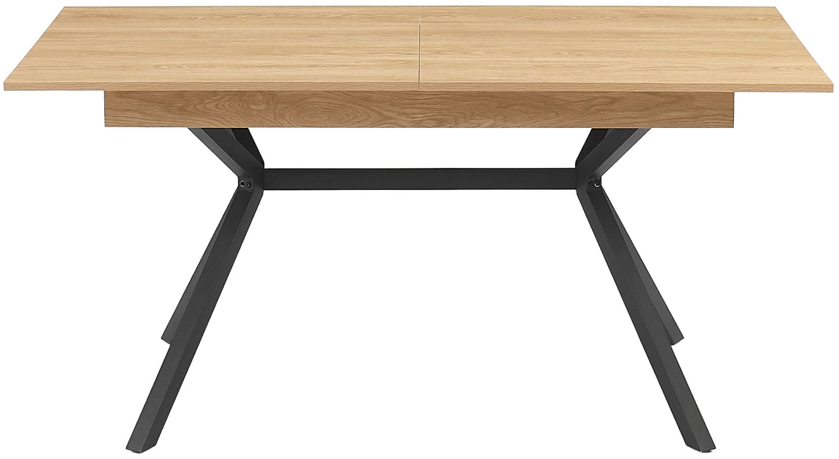 OTTO home Essgruppe »Vendy«, (Set, 7 tlg.), pflegeleichte Strukturstoff-Stühle, 3D-Steppung, ausziehbarer Tisch