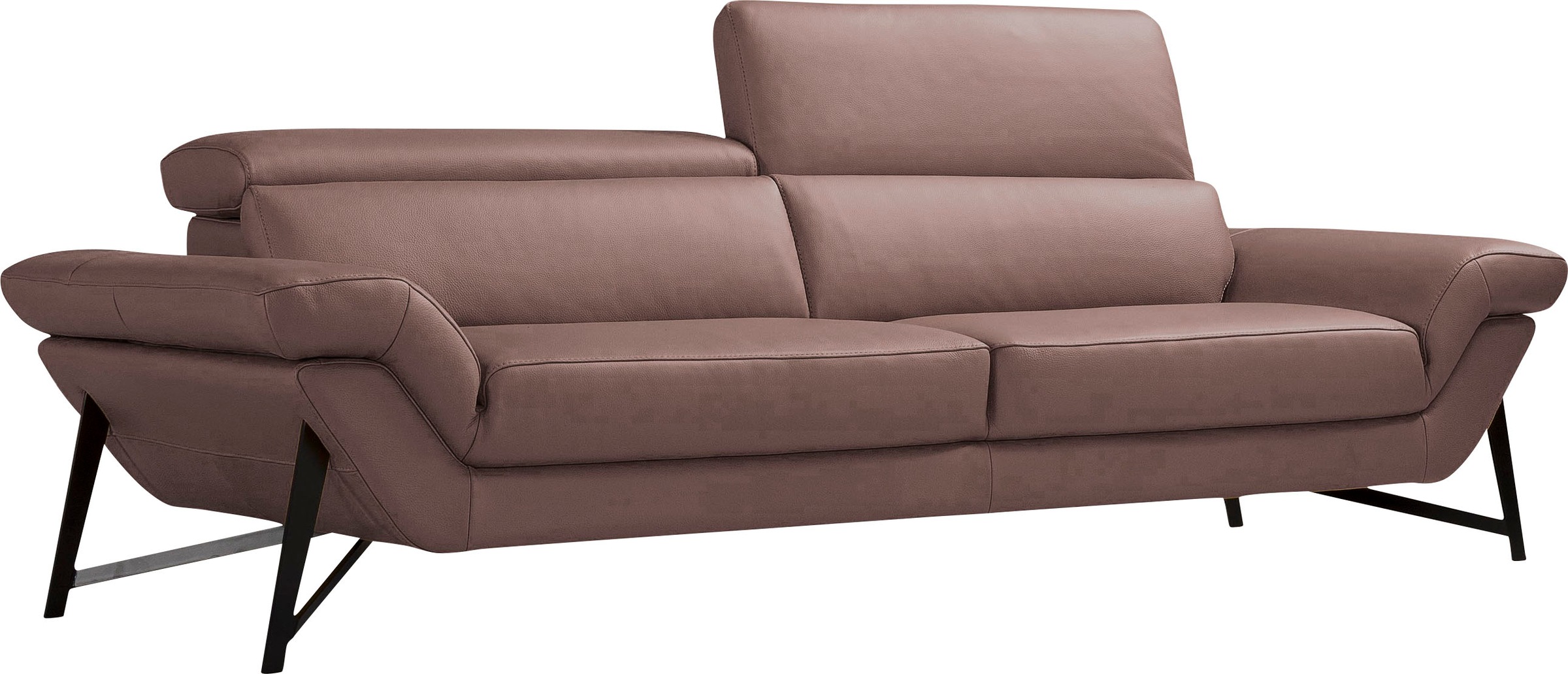 Egoitaliano 2,5-Sitzer »Narcisa, Designsofa, tolle Verarbeitungsdetails, hoher Sitzkomfort«, mit verstellbaren Kopfstützen