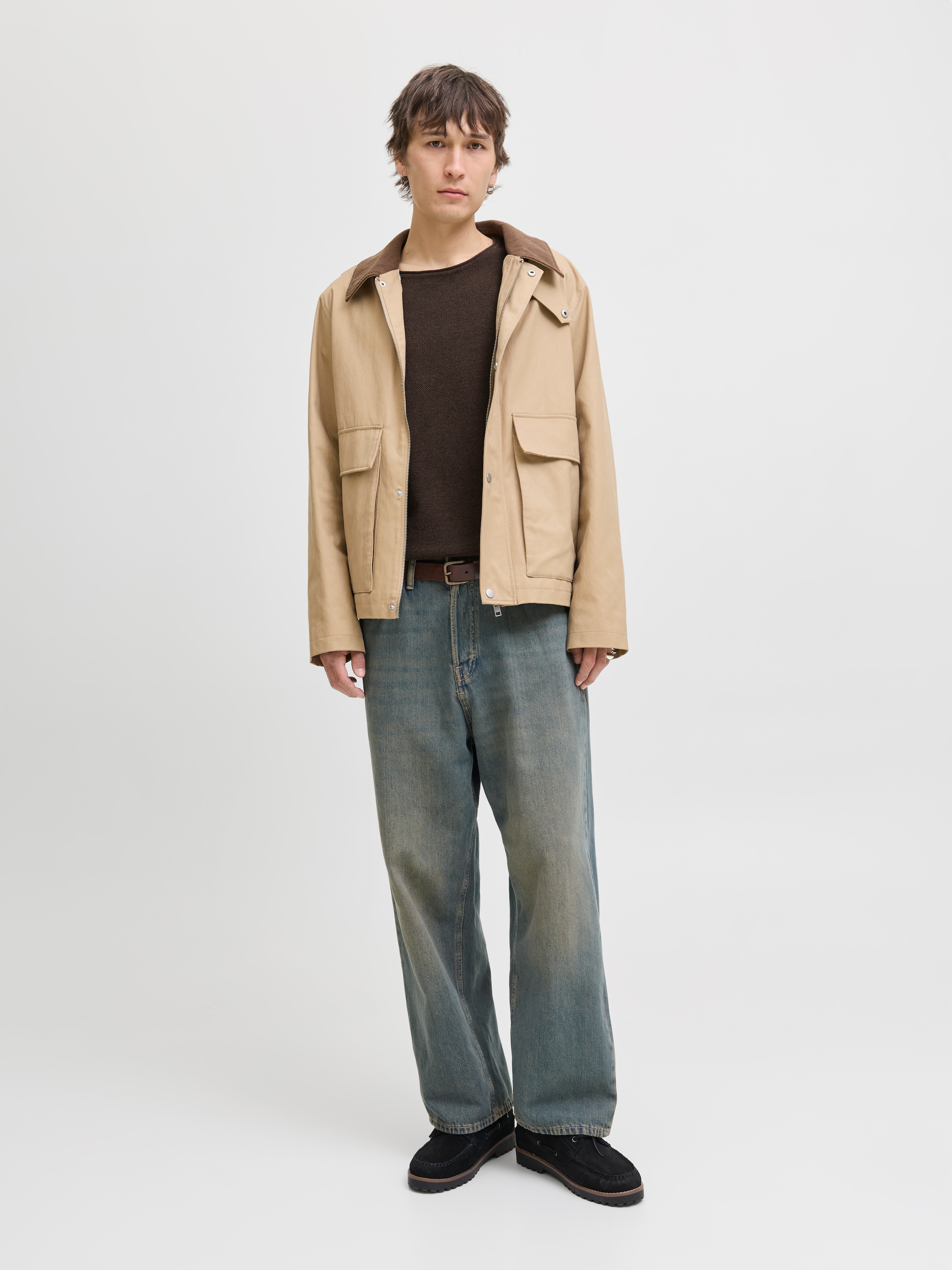 Jack & Jones Rundhalspullover »JJEHILL KNIT CREW NECK NOOS«, mit Strukturstrick
